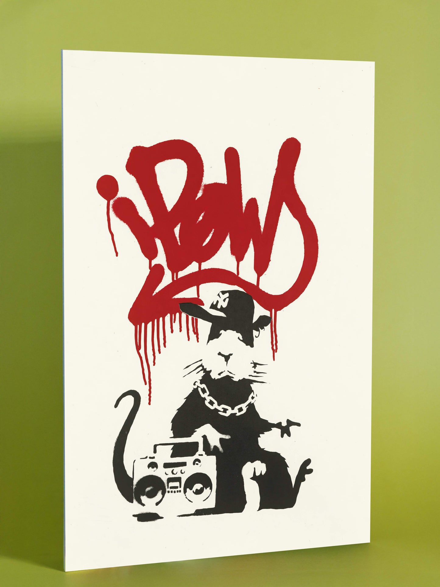 Urban Hip-Hop Rat - Graffiti Art Street Poster