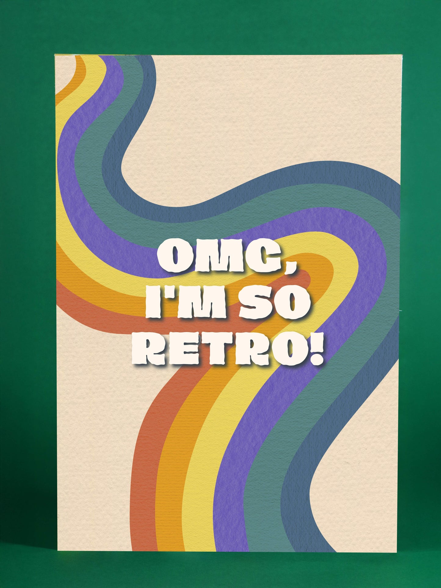 OMG, I’m So Retro! Vintage Rainbow Poster