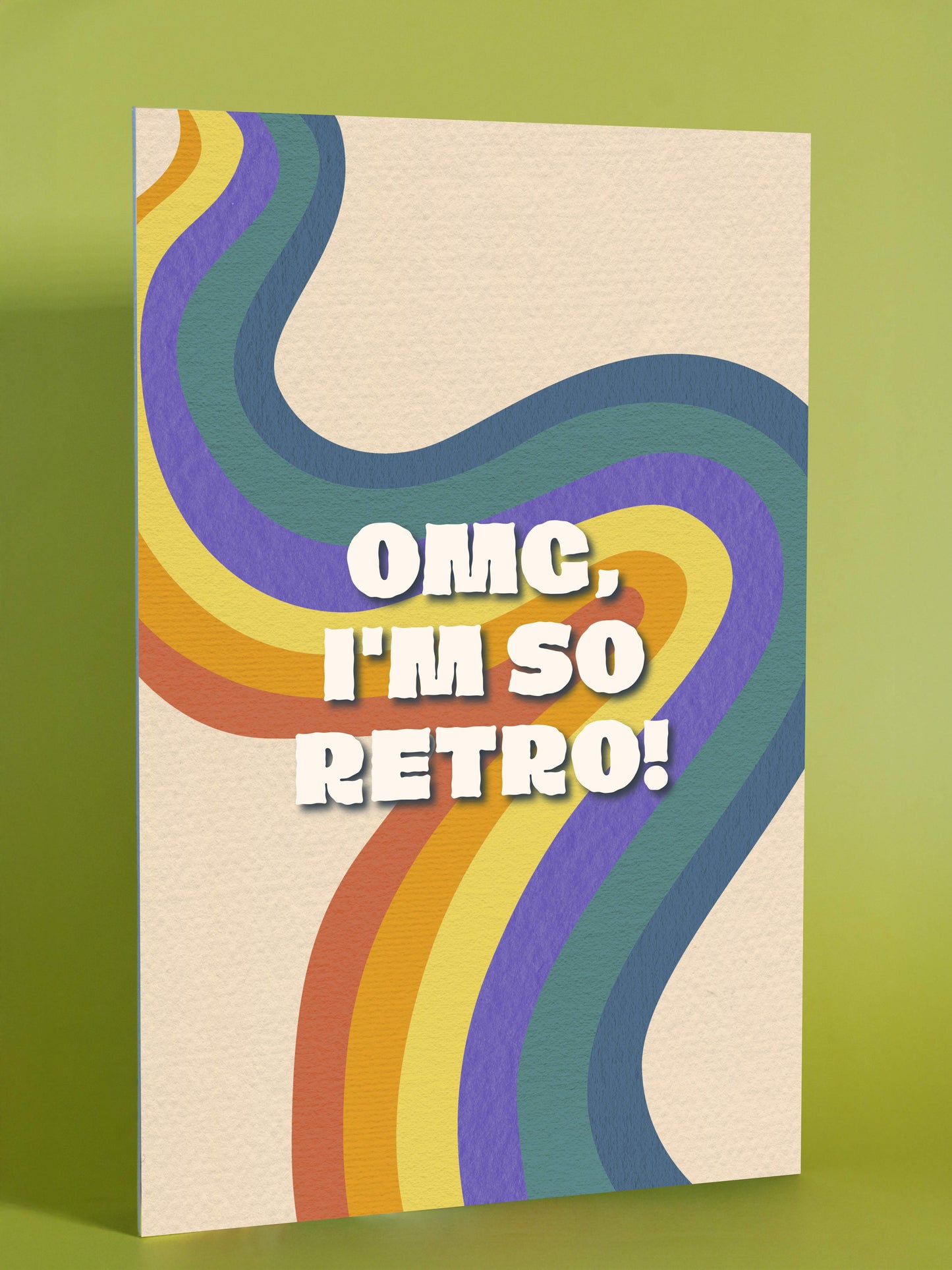 OMG, I’m So Retro! Vintage Rainbow Poster