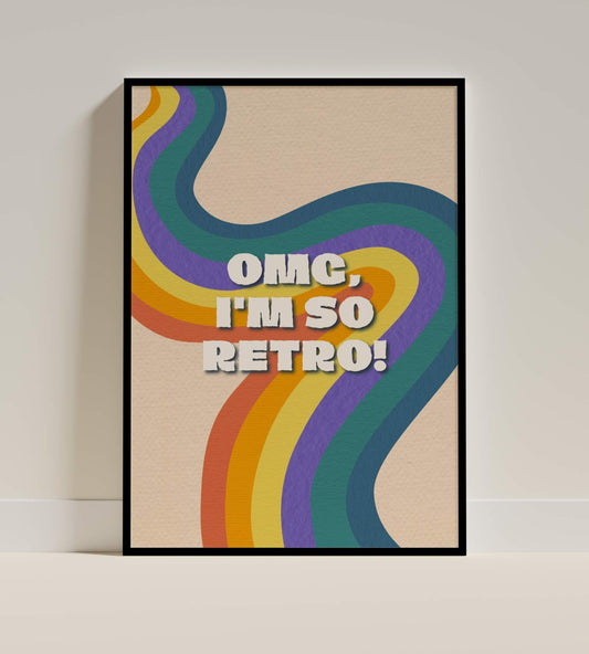 OMG, I’m So Retro! Vintage Rainbow Poster