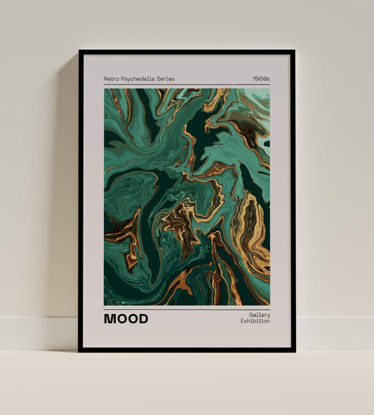 Retro Psychedelia Mood Art Poster