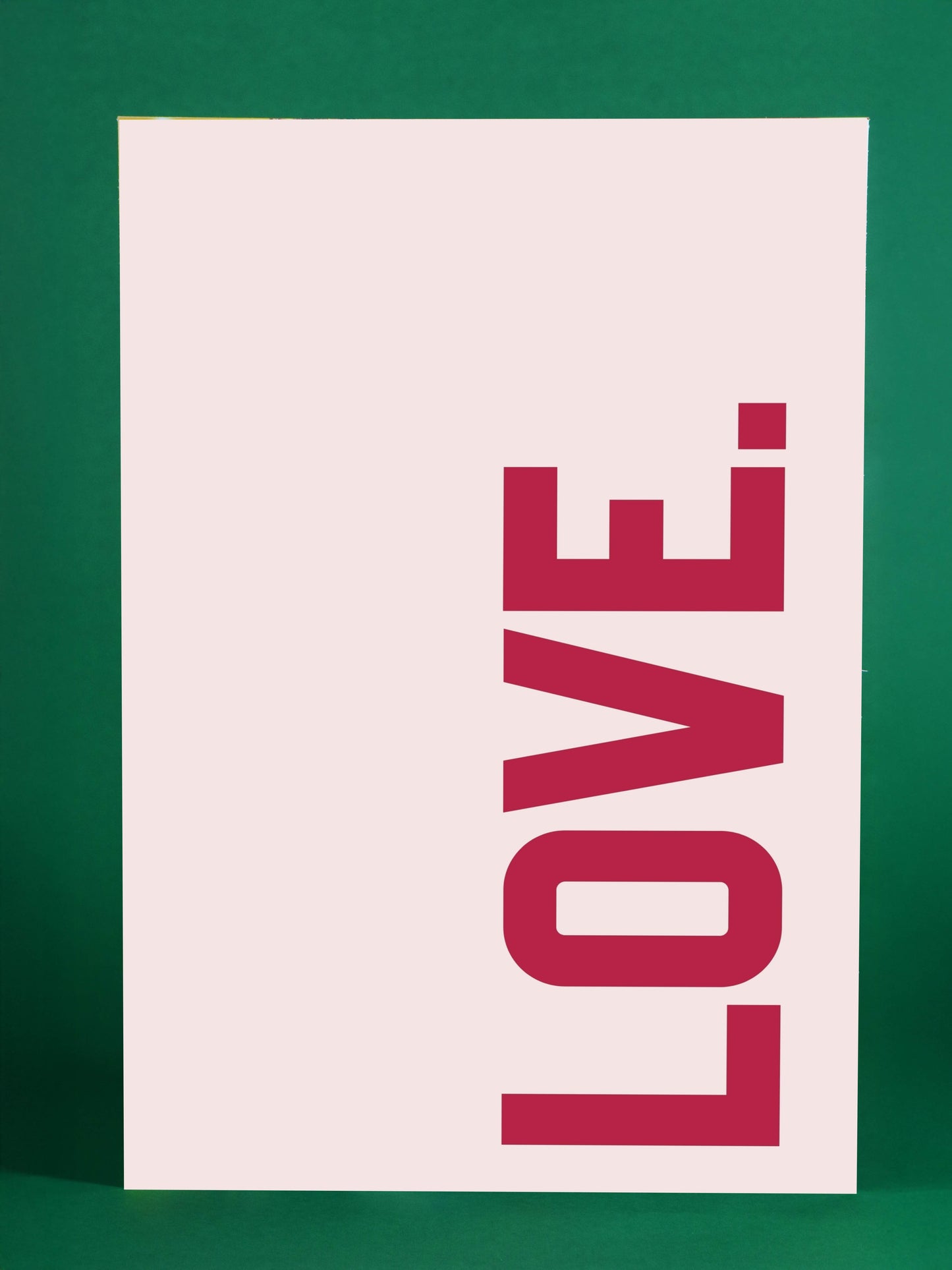 LOVE Bold Vertical Typography Poster