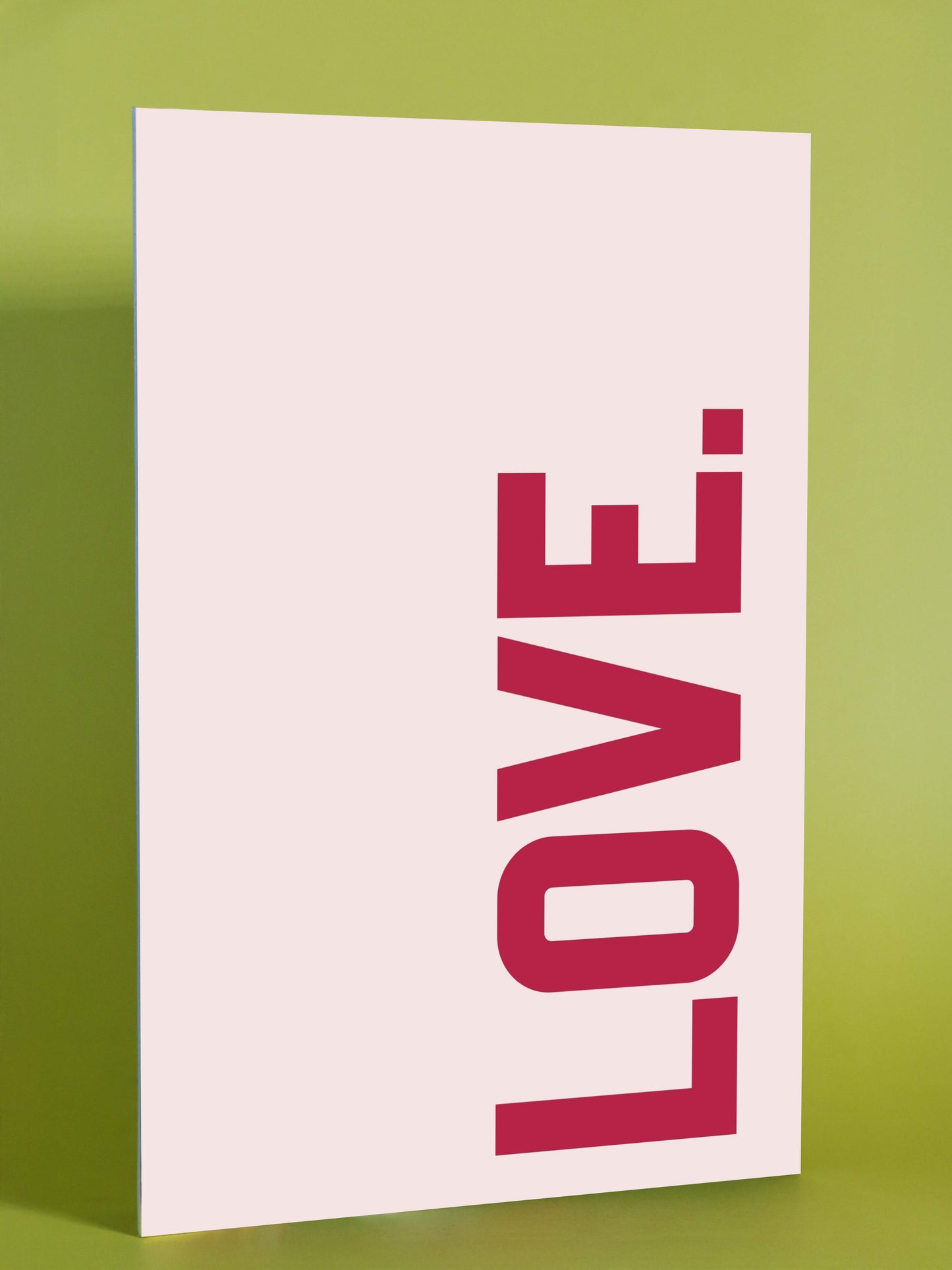 LOVE Bold Vertical Typography Poster