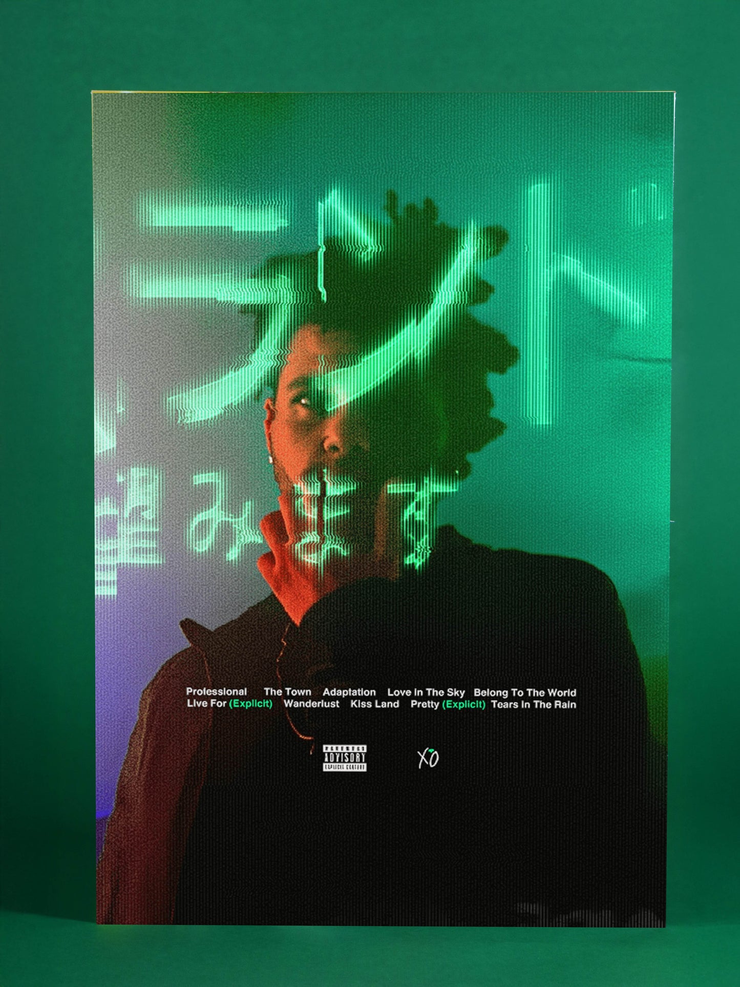 The Weeknd Neon Lyrics Poster