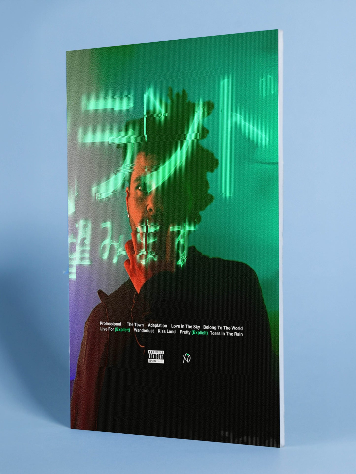 The Weeknd Neon Lyrics Poster