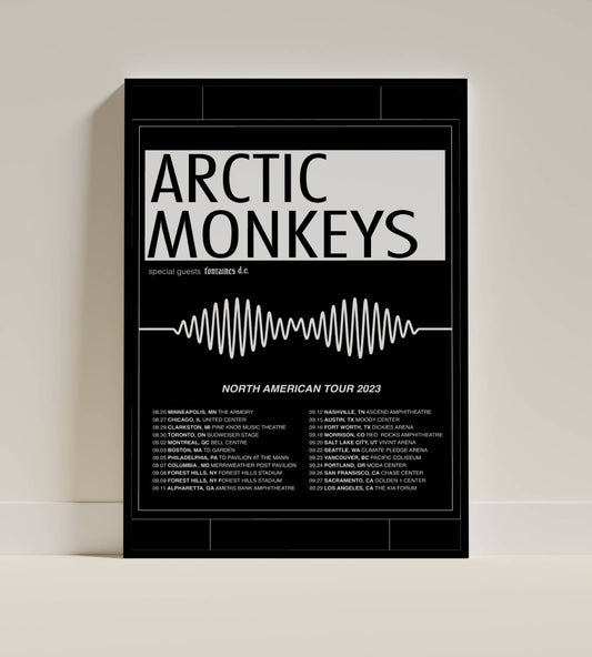 Arctic Monkeys North American Tour 2023 poster