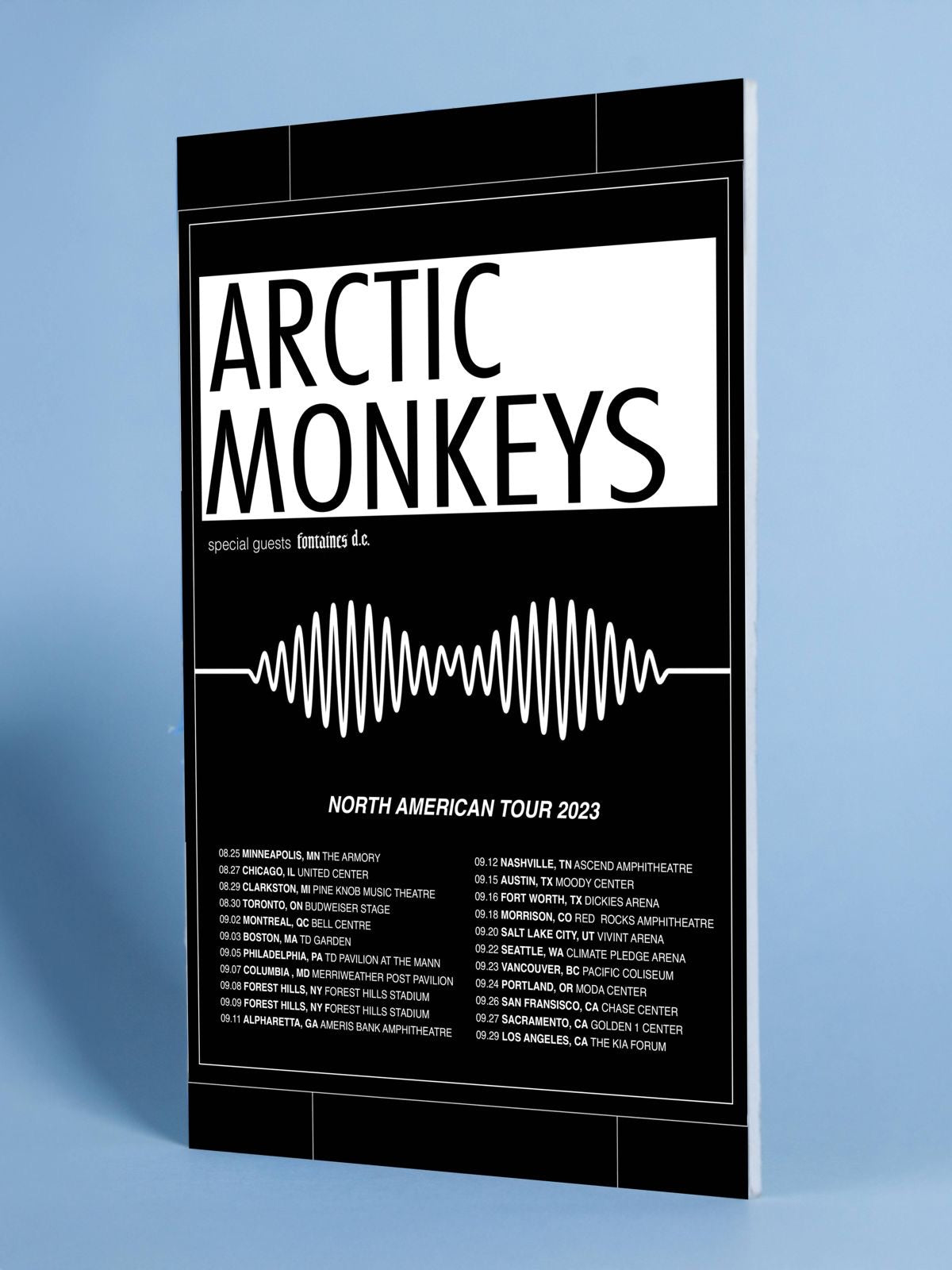 Arctic Monkeys North American Tour 2023 poster