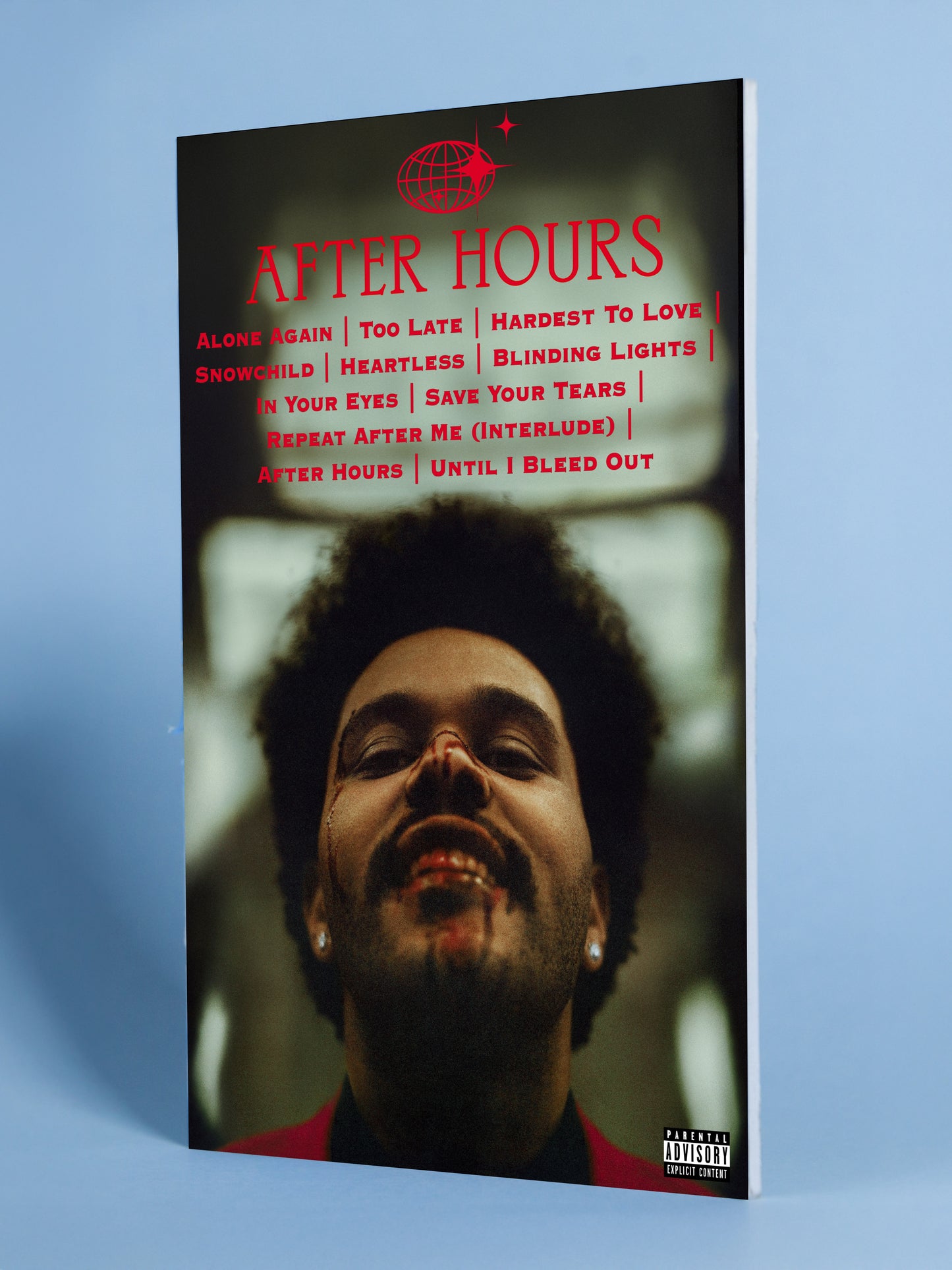 The Weeknd – After Hours Poster (Blood Edition)