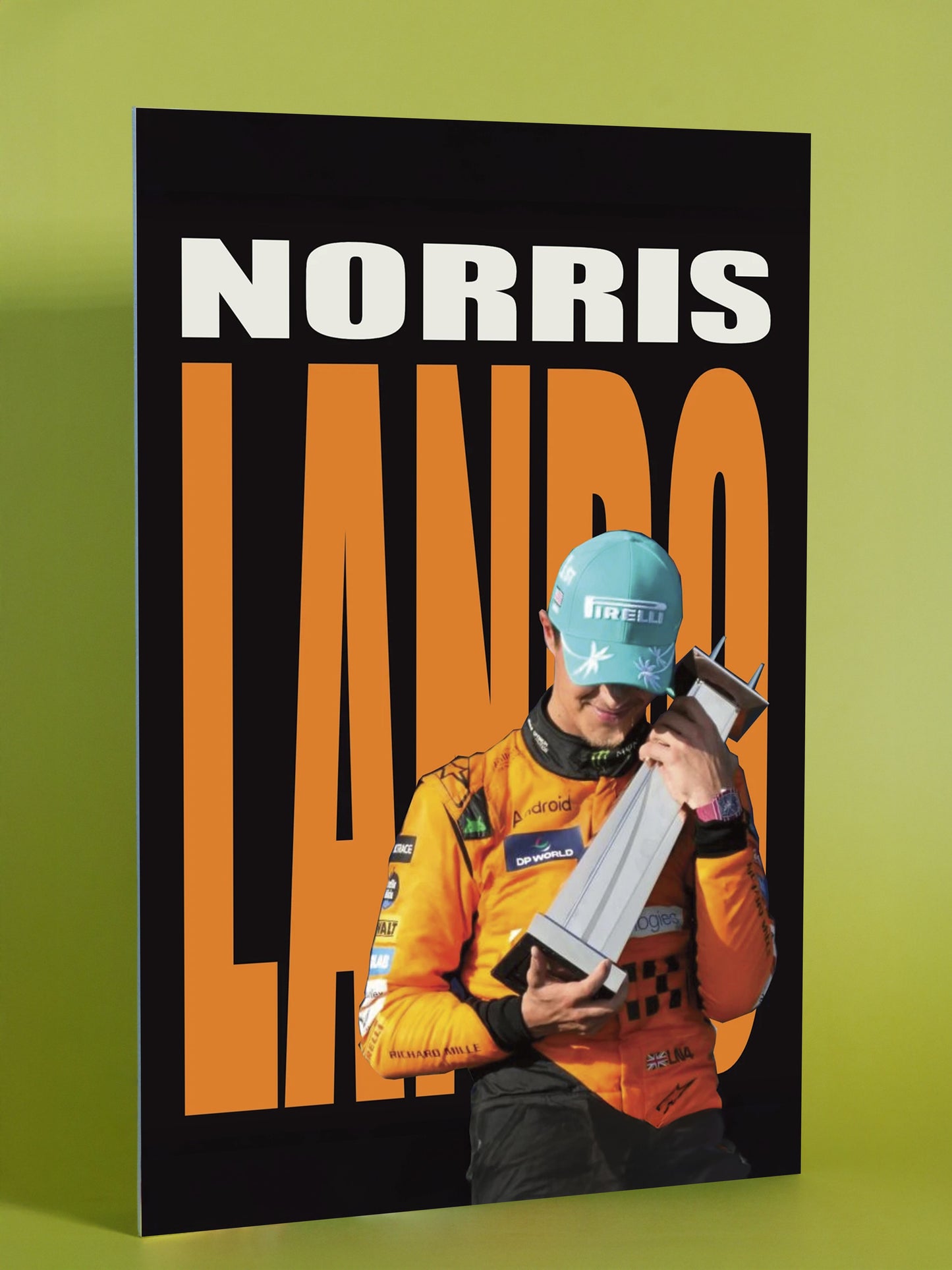 Lando Norris Racing Triumph Poster