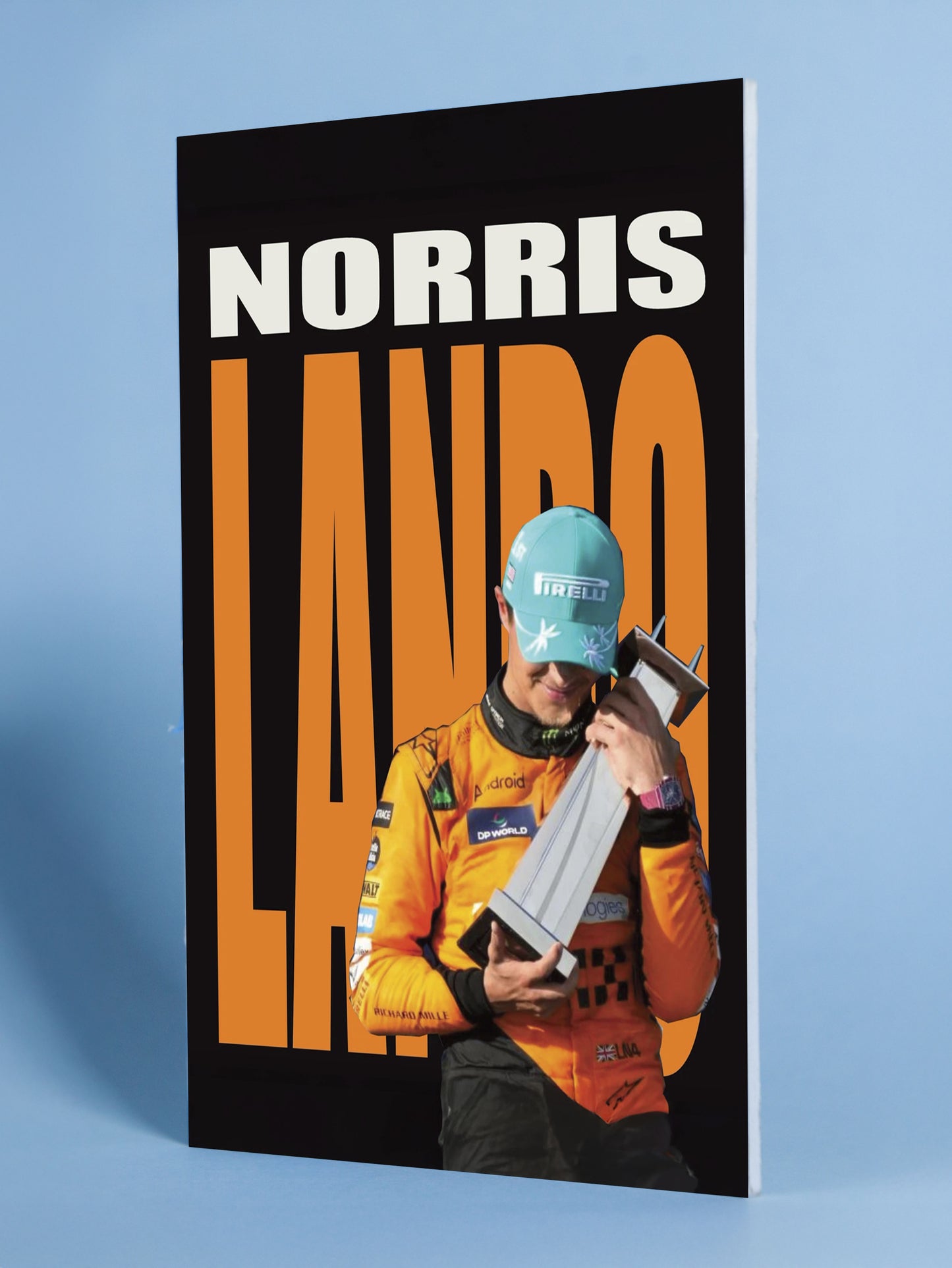 Lando Norris Racing Triumph Poster