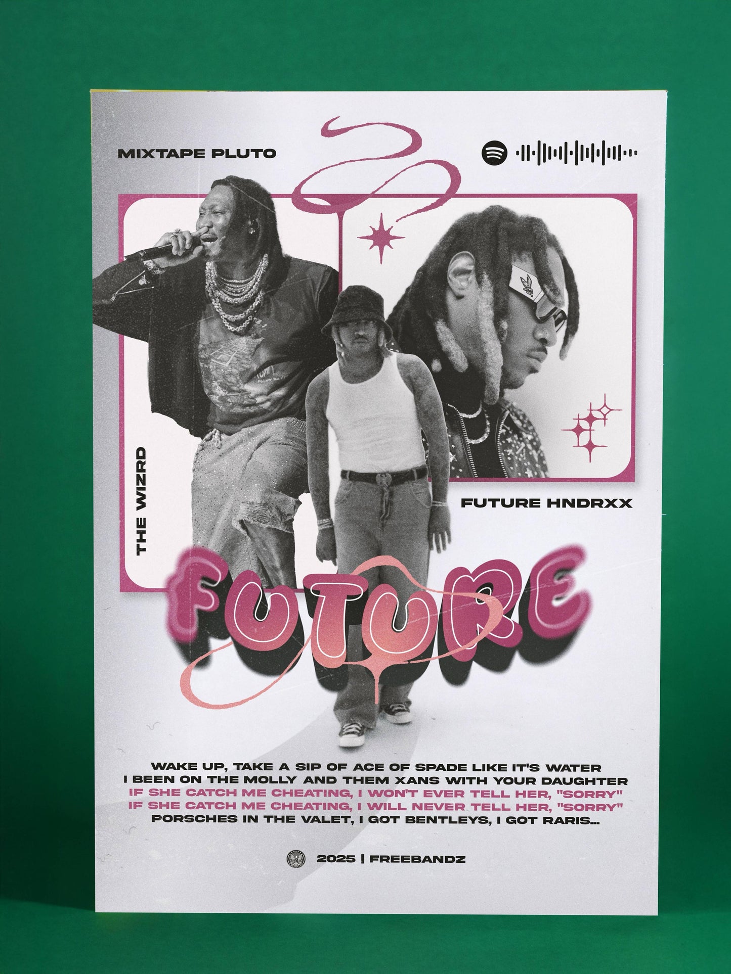 Future Retro Collage Hip-Hop Poster