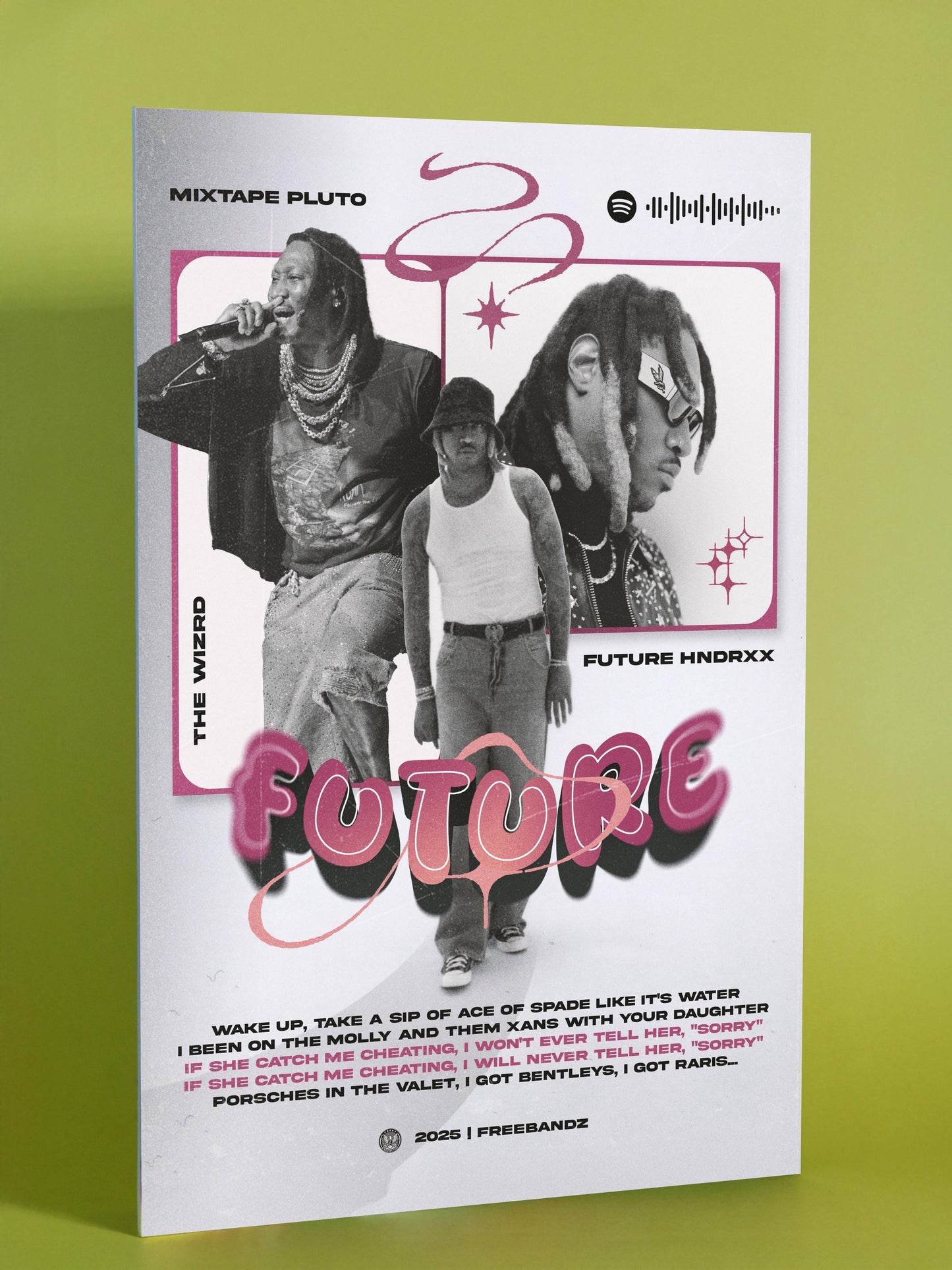 Future Retro Collage Hip-Hop Poster
