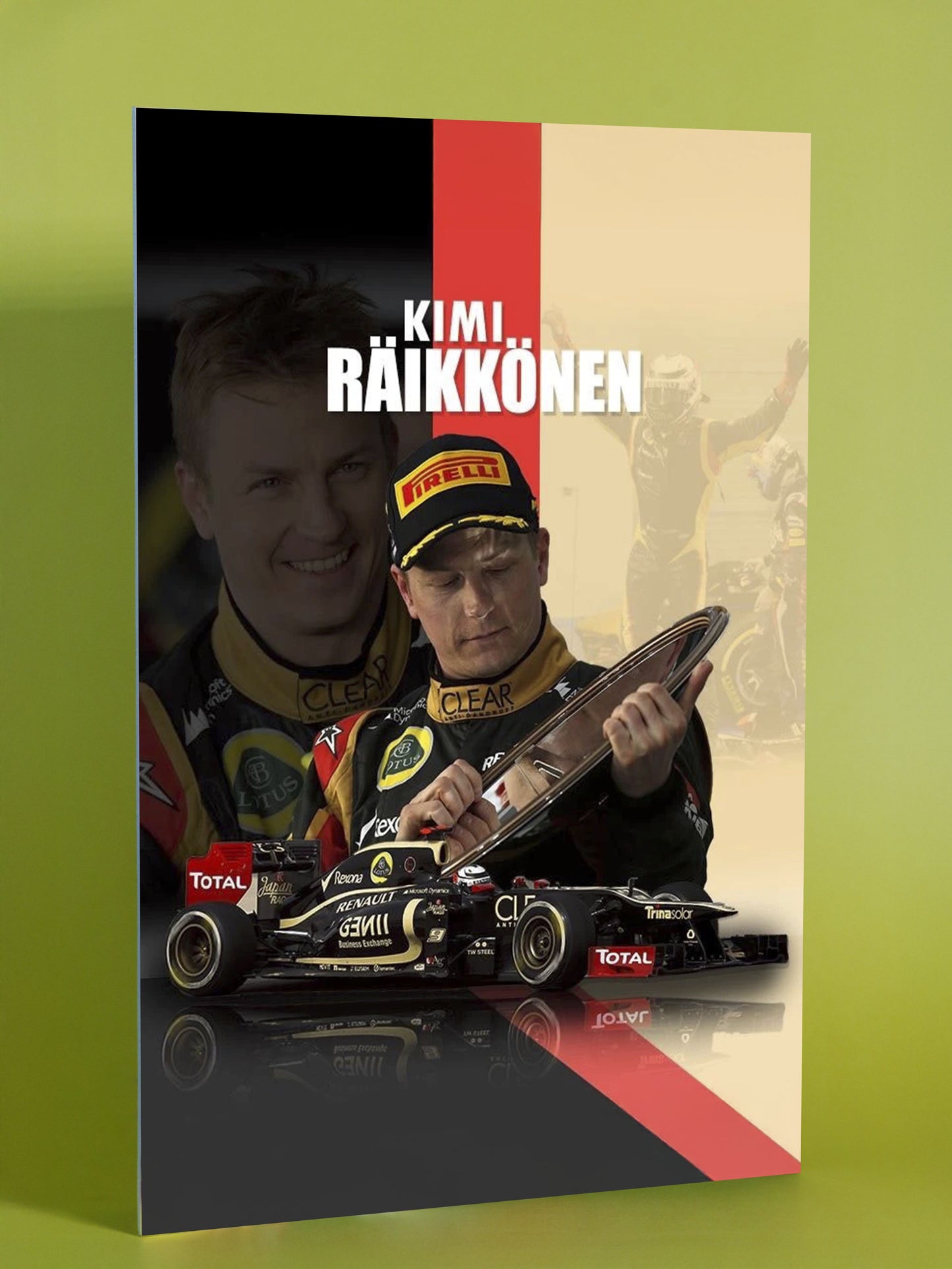 Kimi Räikkönen Lotus F1 Collectible Poster