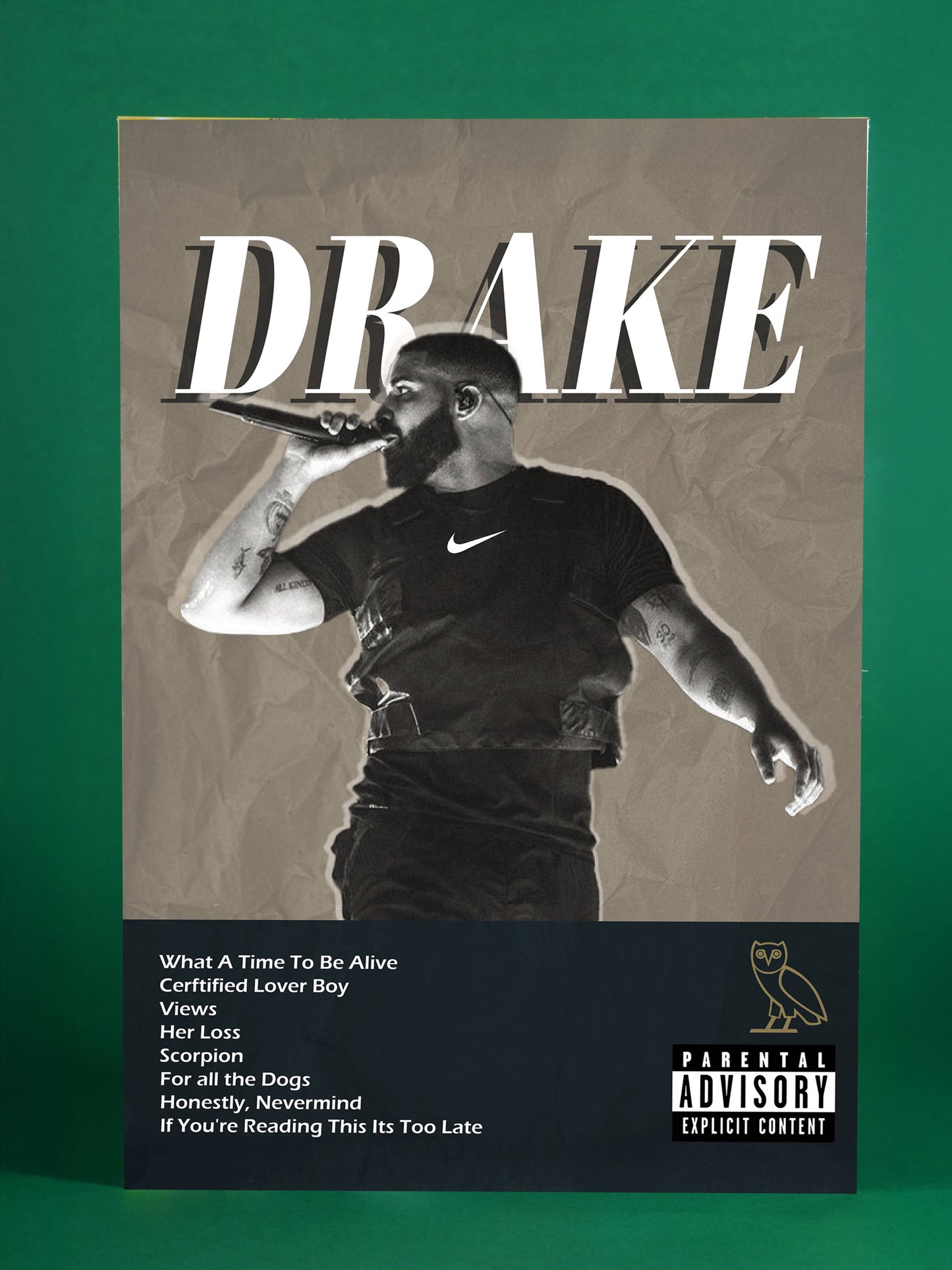 Drake Iconic Album Collection Poster