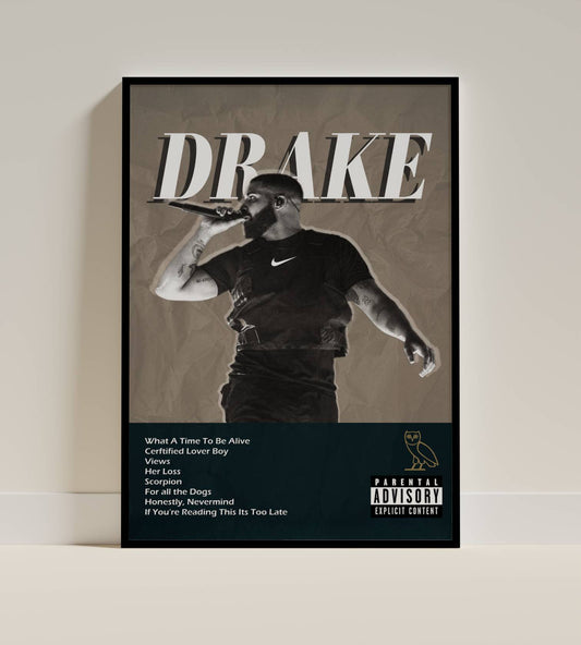 Drake Iconic Album Collection Poster