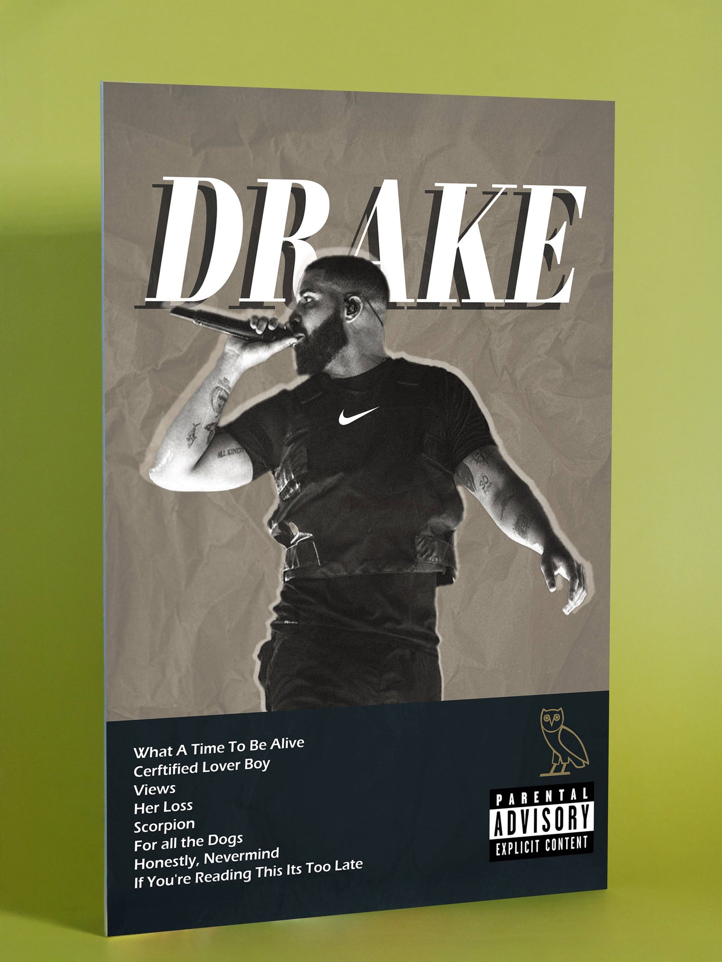 Drake Iconic Album Collection Poster