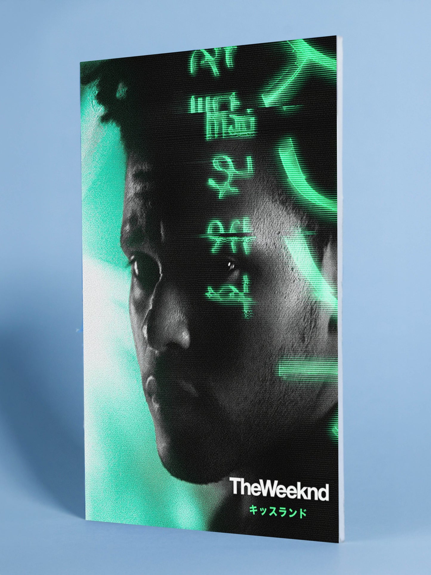 The Weeknd “Kiss Land” Neon Art Poster