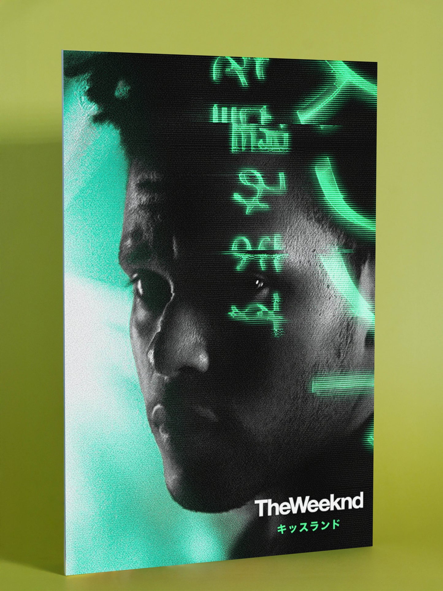 The Weeknd “Kiss Land” Neon Art Poster