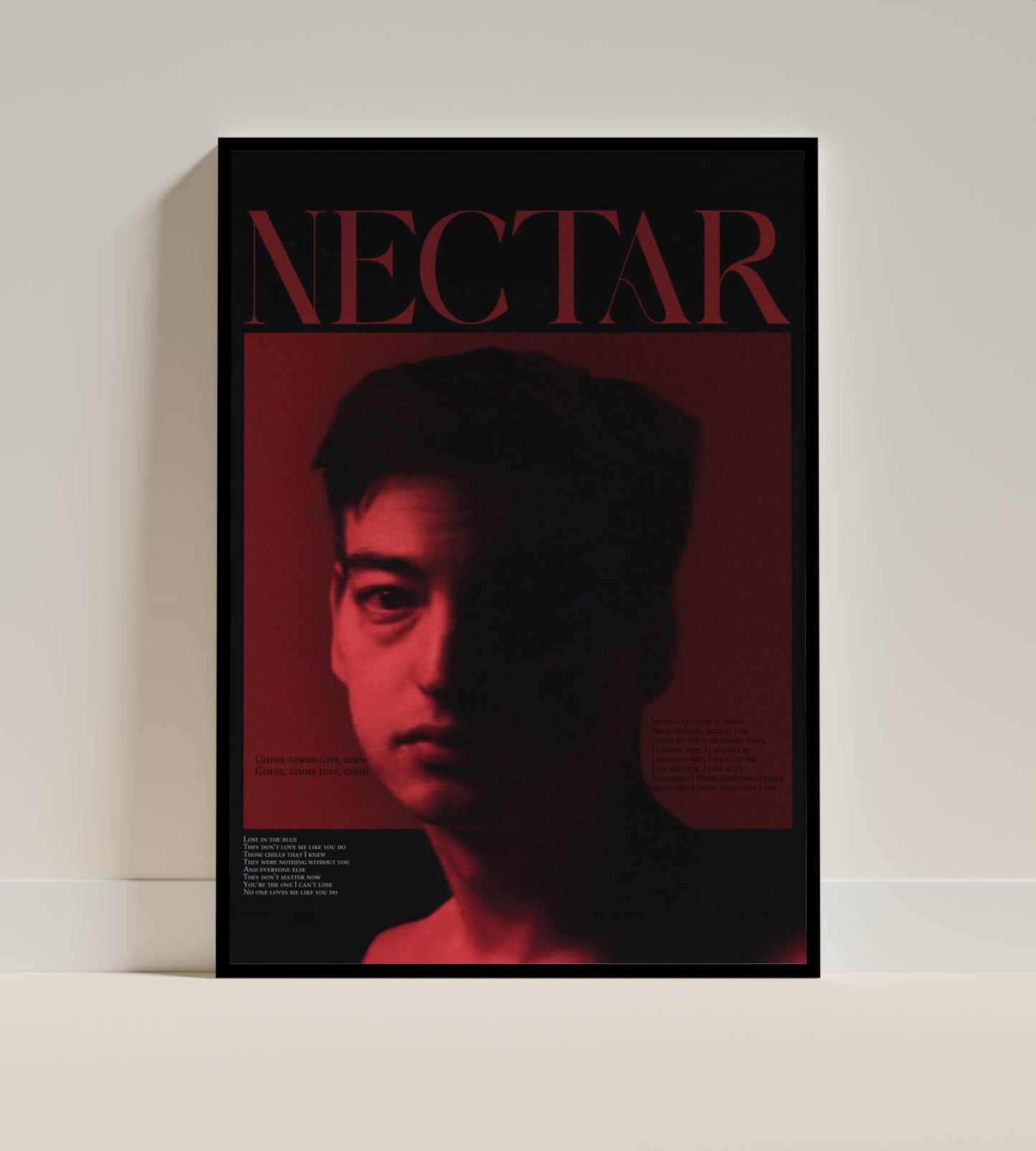 Joji Nectar Album Minimalist Poster