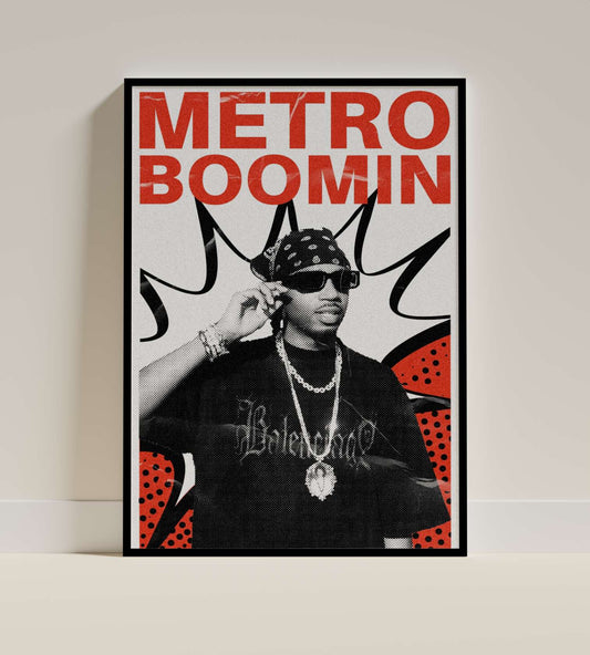 Metro Boomin Pop Art Poster – Hip-Hop Legend Edition