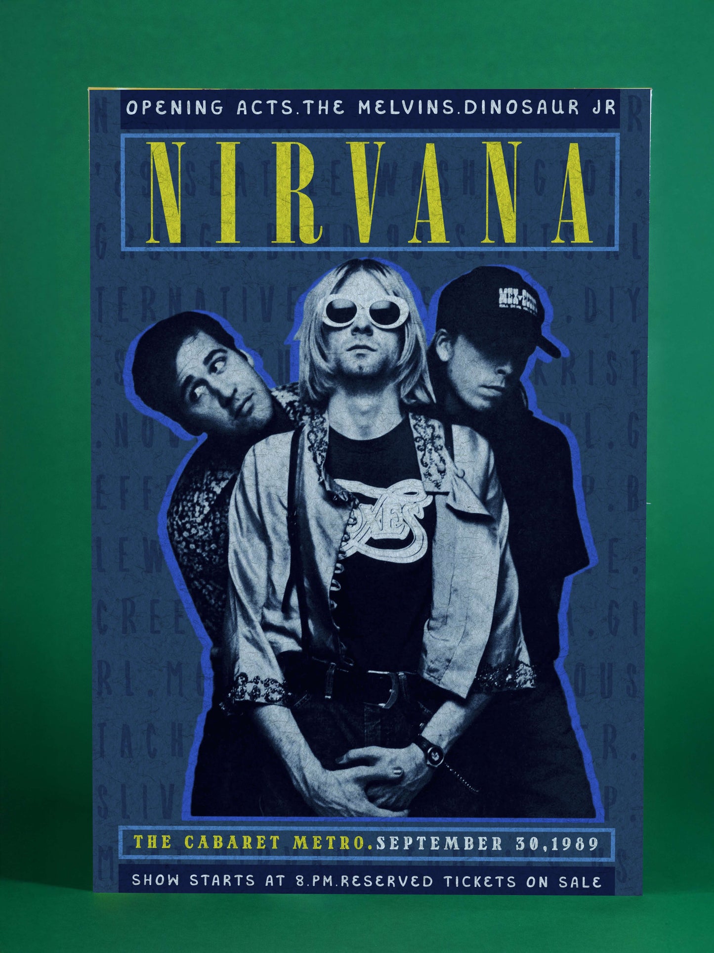 Nirvana Cabaret Metro 1989 Concert Poster