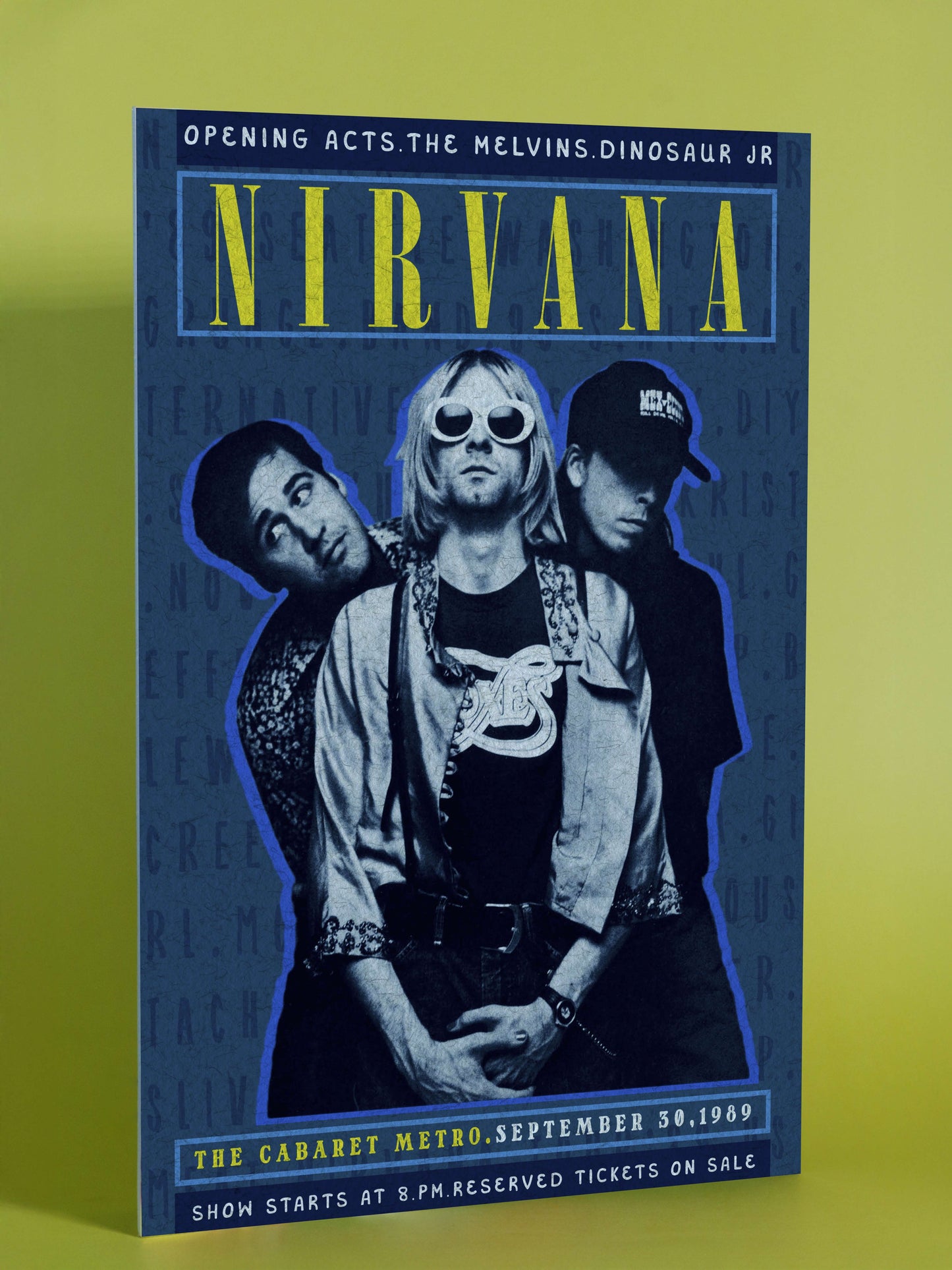 Nirvana Cabaret Metro 1989 Concert Poster