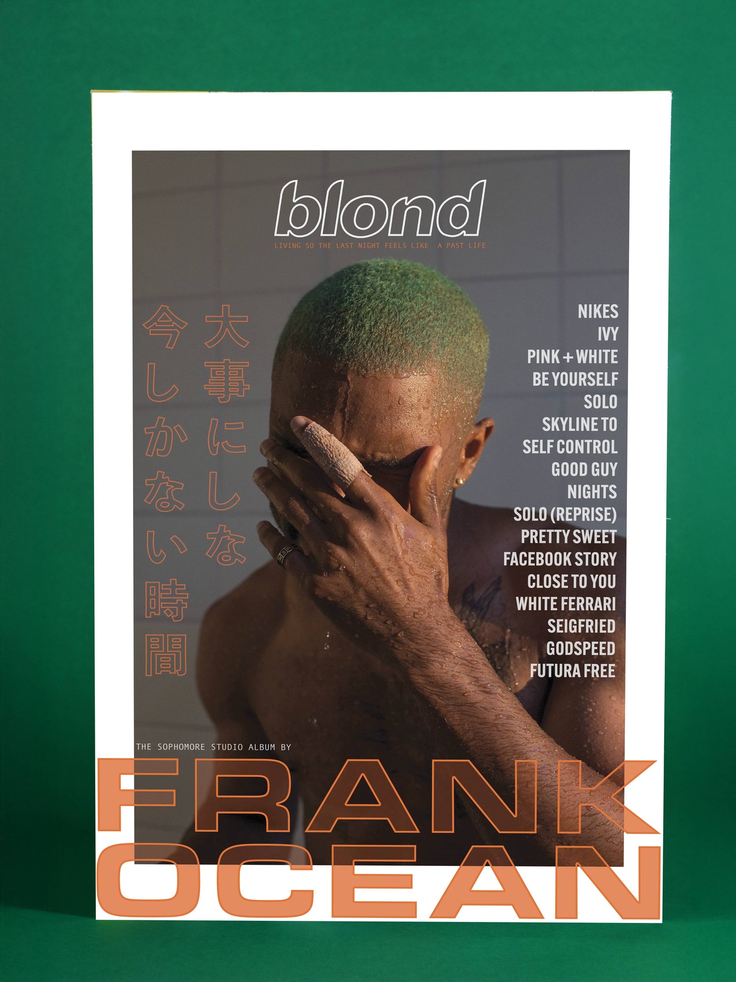 Frank Ocean “Blond” Studio Album Poster