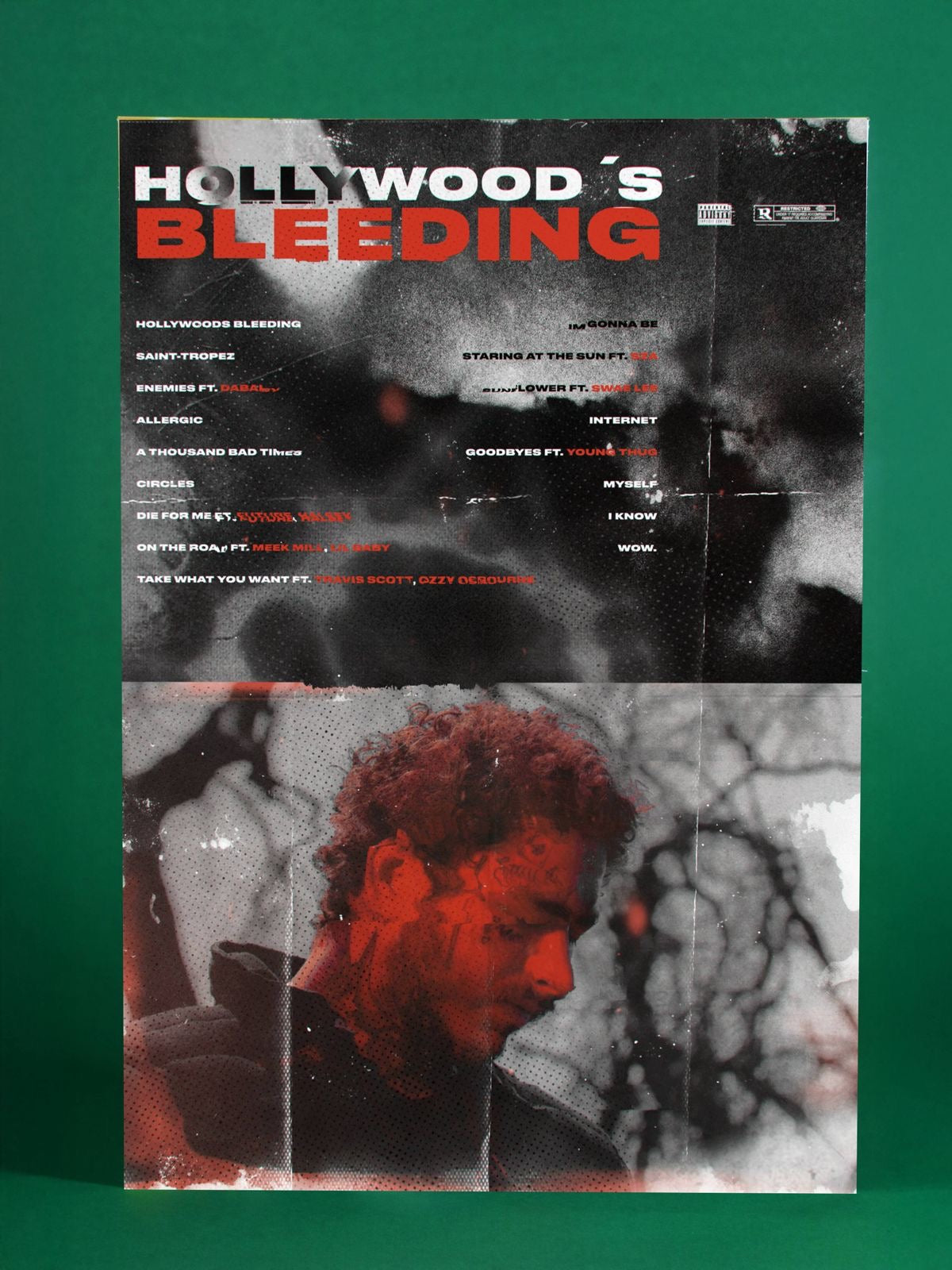 Hollywood’s Bleeding Album Poster