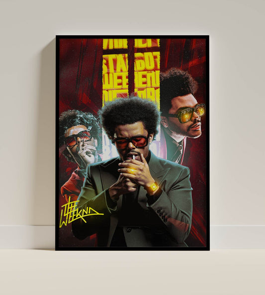 The Weeknd “Starboy” Theatrical Red Poster