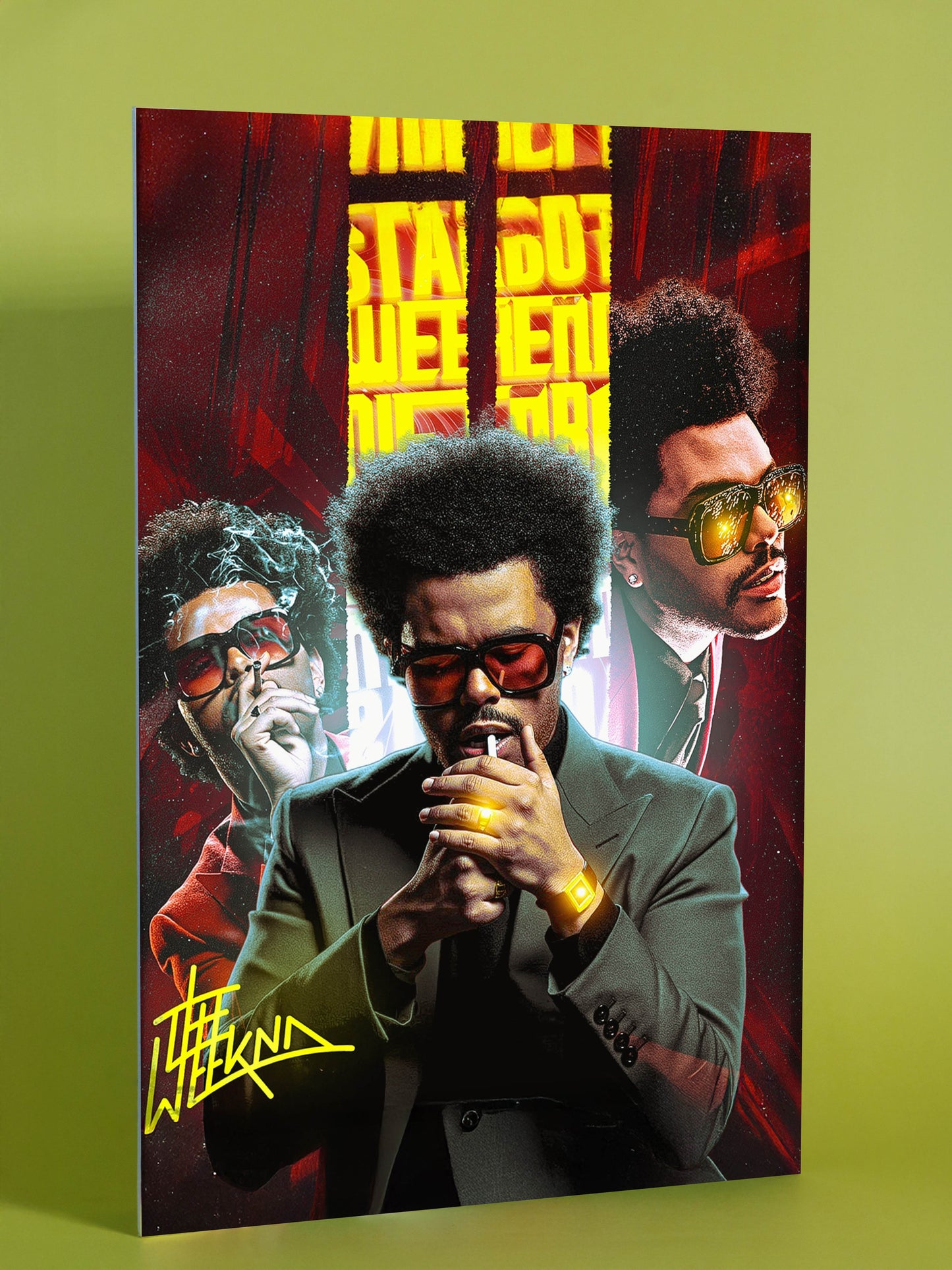 The Weeknd “Starboy” Theatrical Red Poster