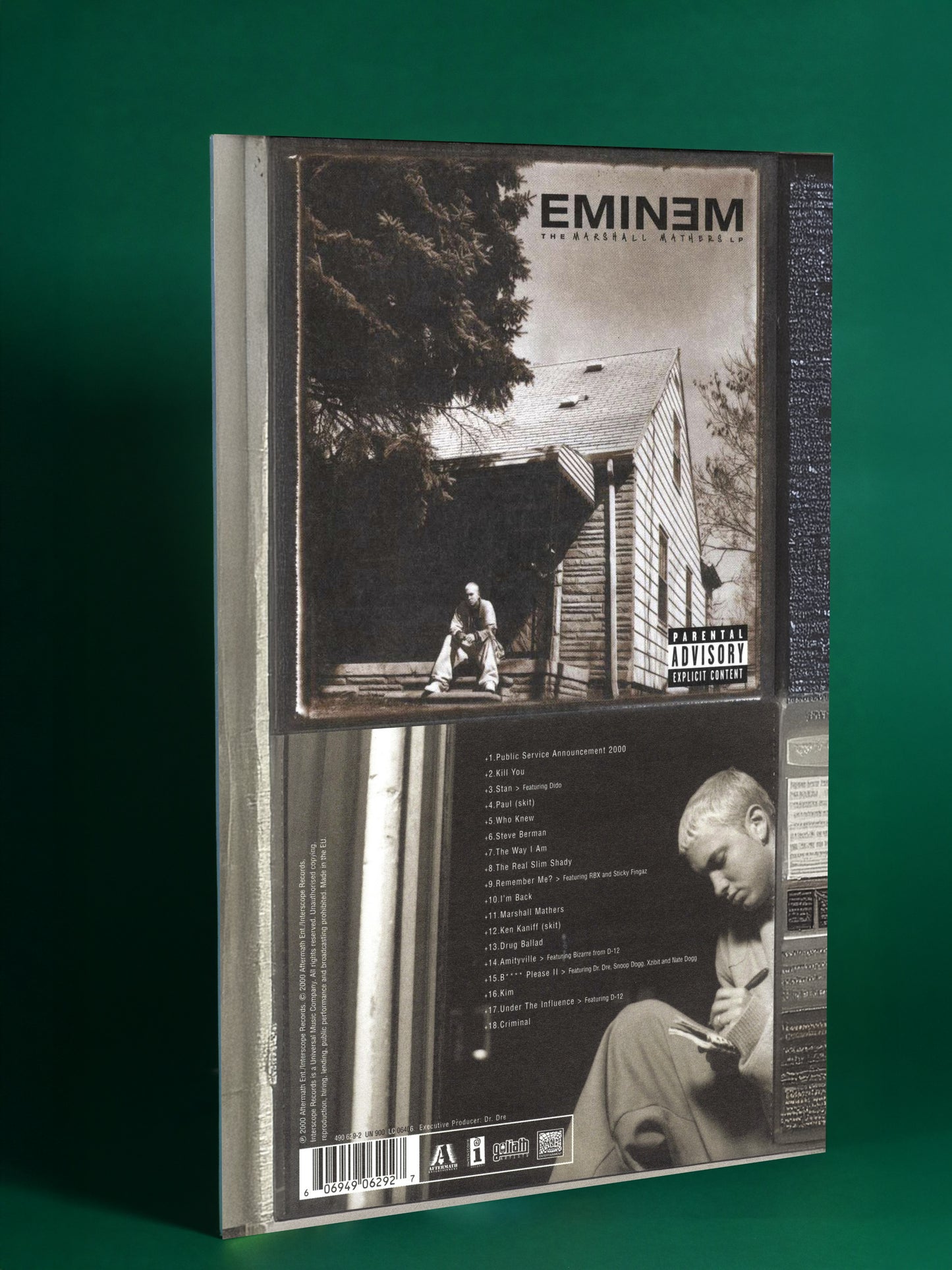 Eminem – The Marshall Mathers LP Back Cover Poster