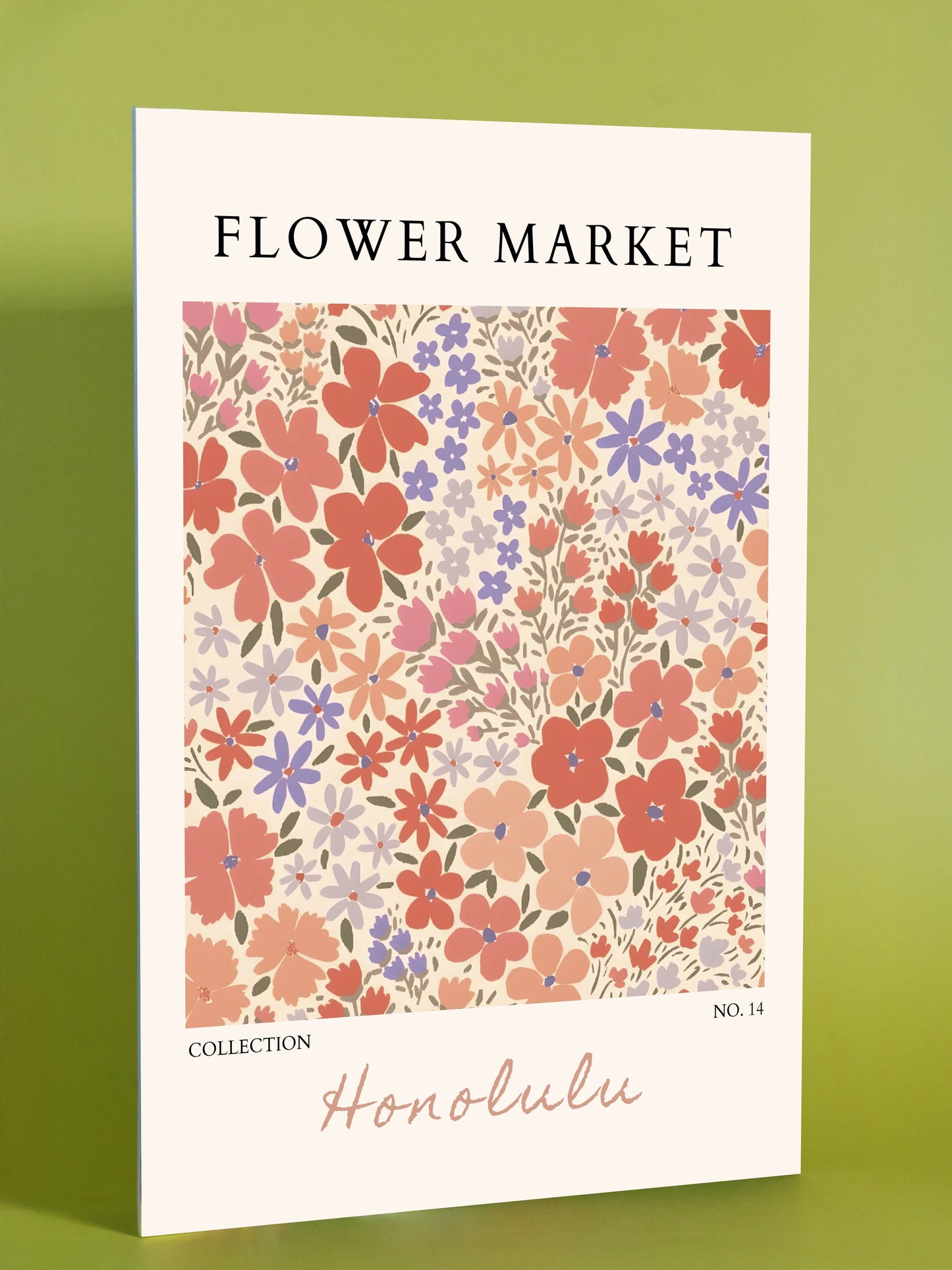 Honolulu Flower Market Floral Pattern