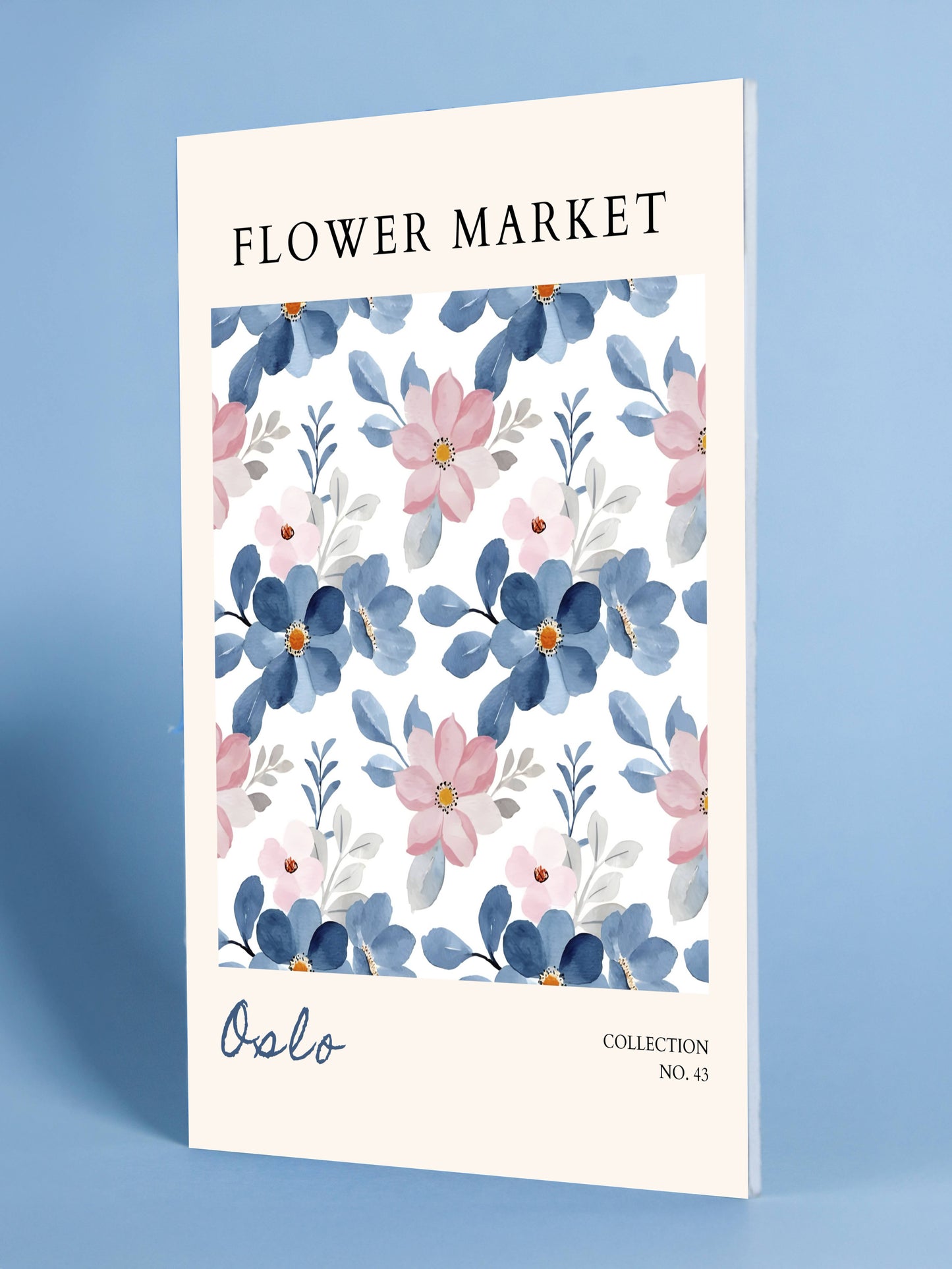 Oslo Flower Market Art Poster
