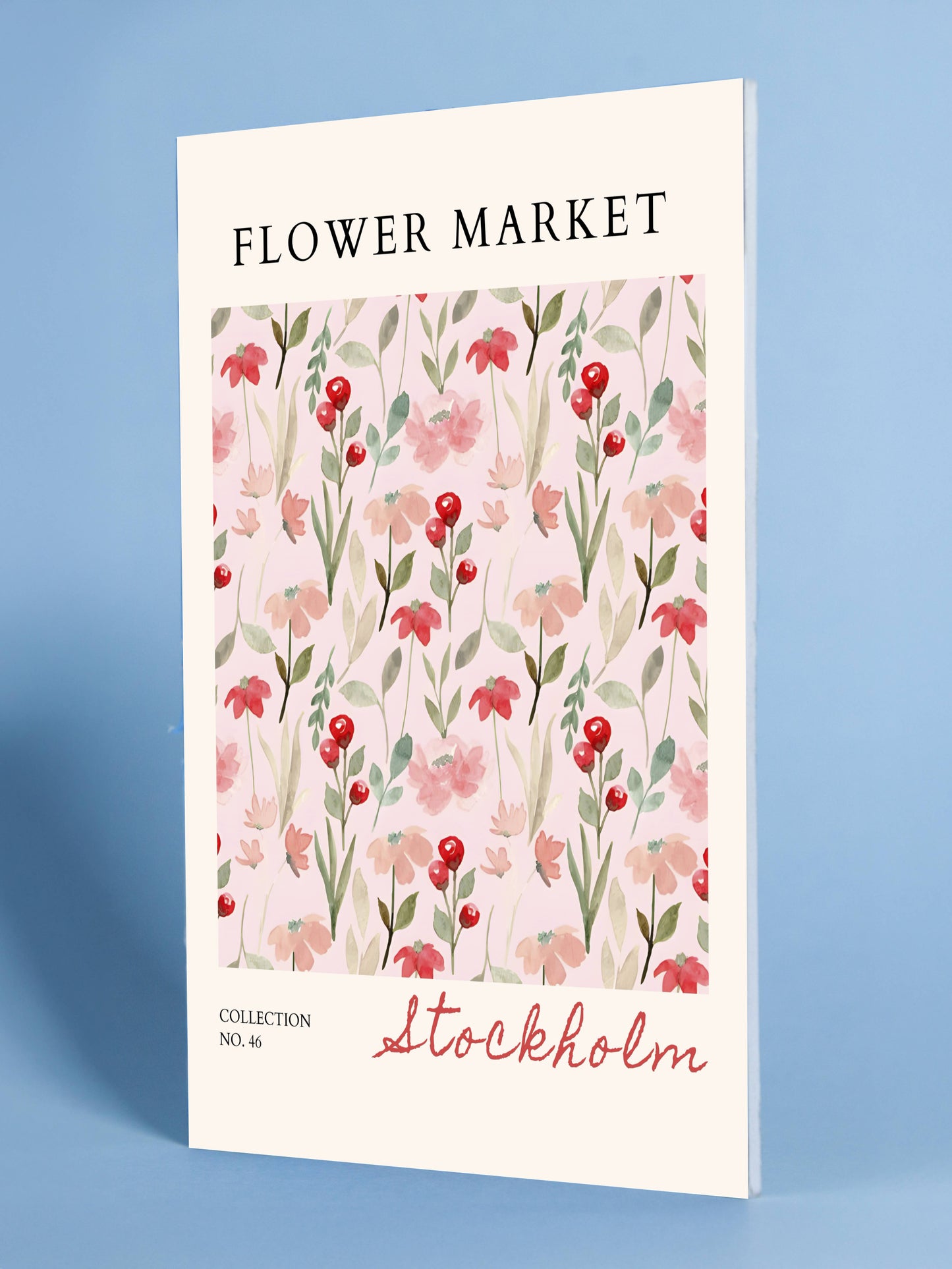 Flower Market Stockholm – Watercolor Botanical Pattern