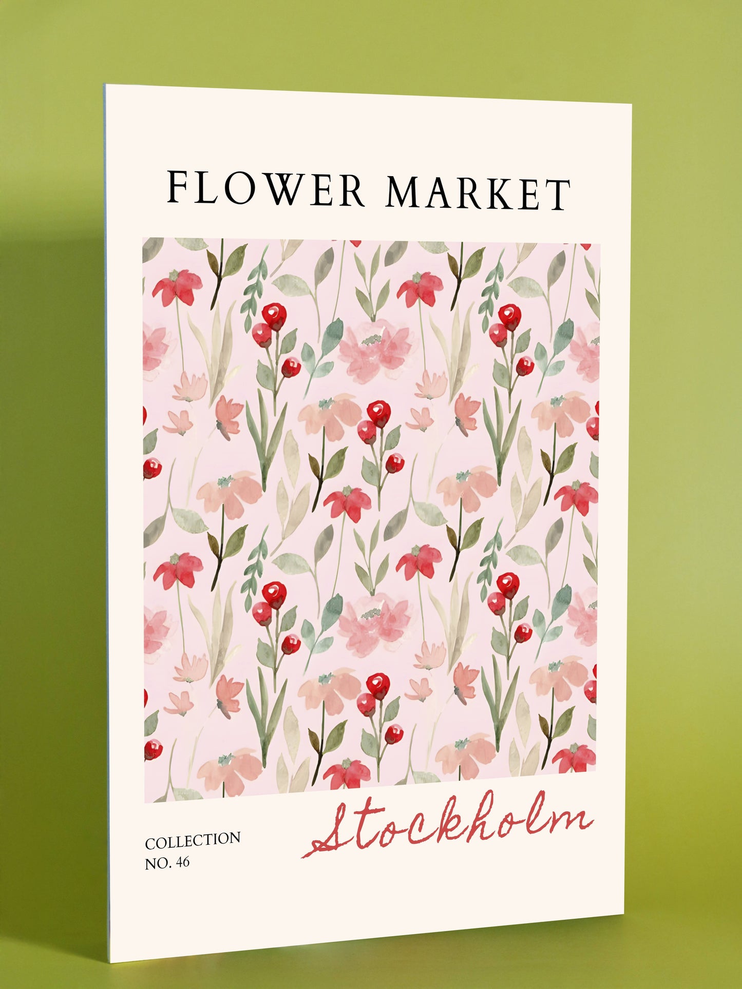 Flower Market Stockholm – Watercolor Botanical Pattern