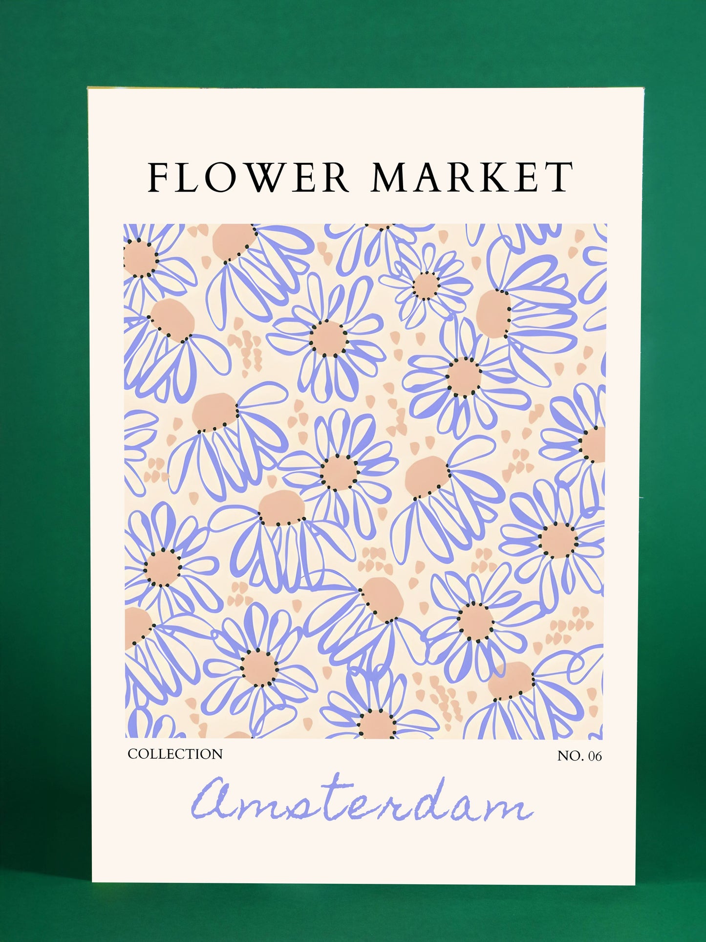 Amsterdam Flower Market Daisy Poster