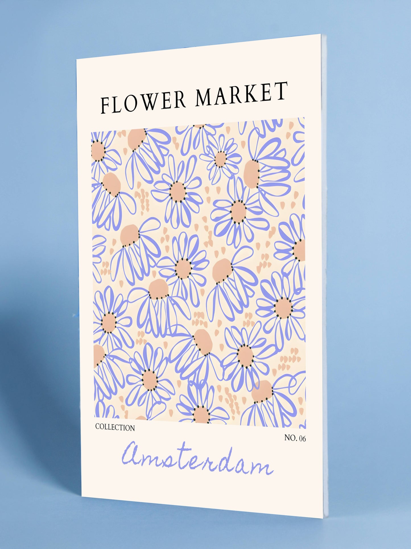 Amsterdam Flower Market Daisy Poster