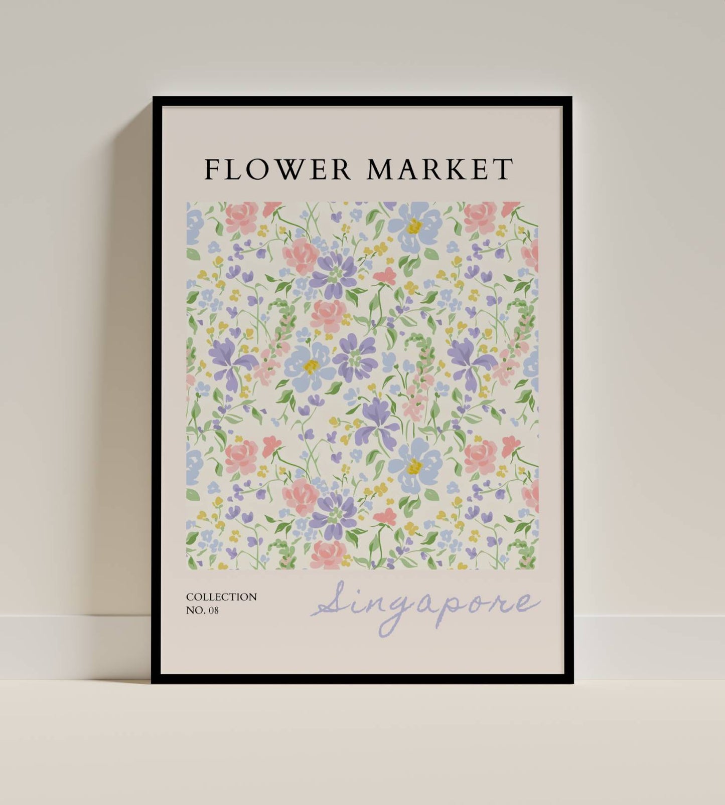 Singapore Flower Market Pastel Floral