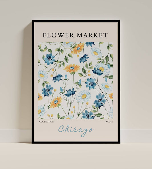 Chicago Flower Market Art