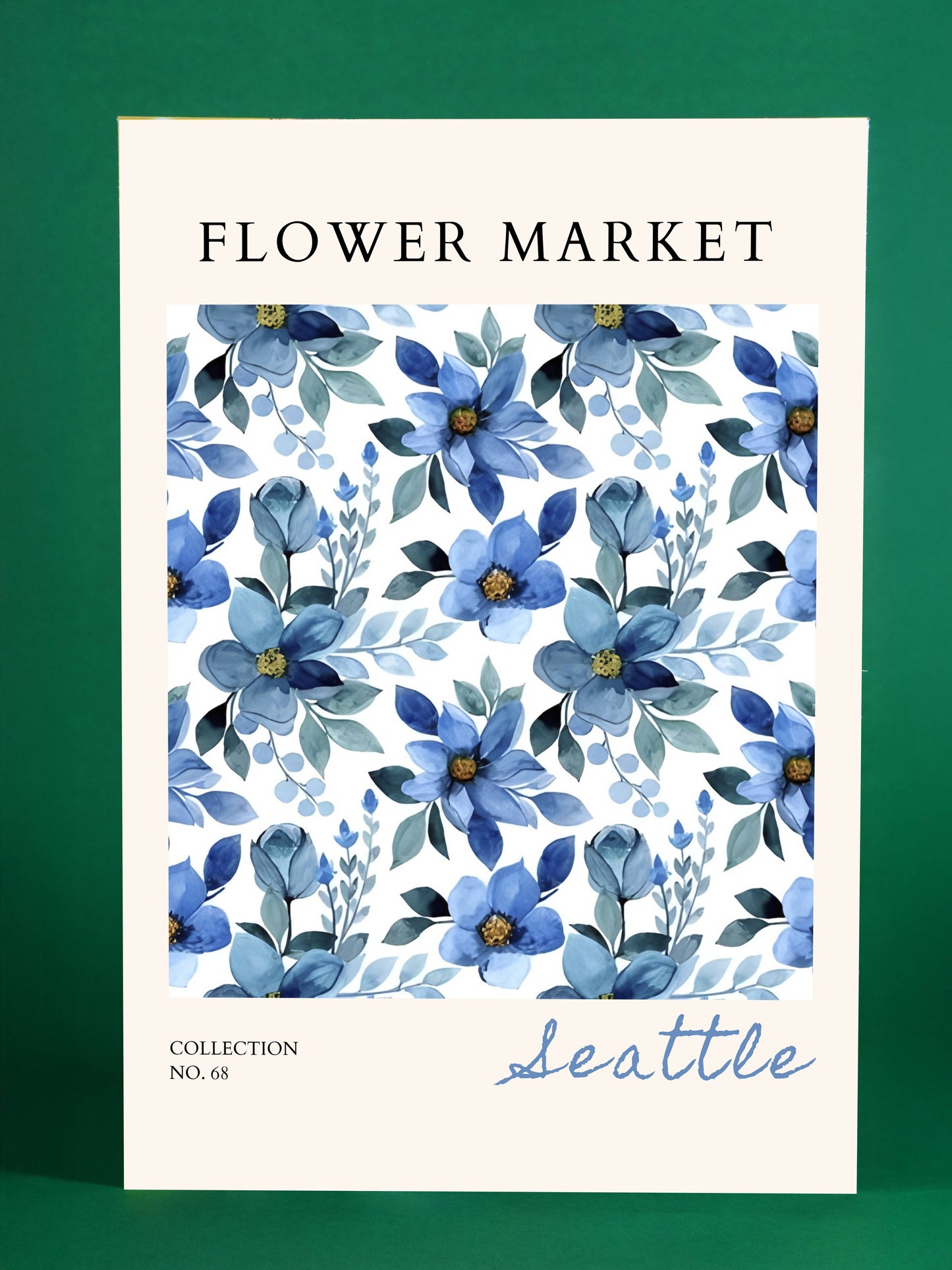 Seattle Flower Market Poster