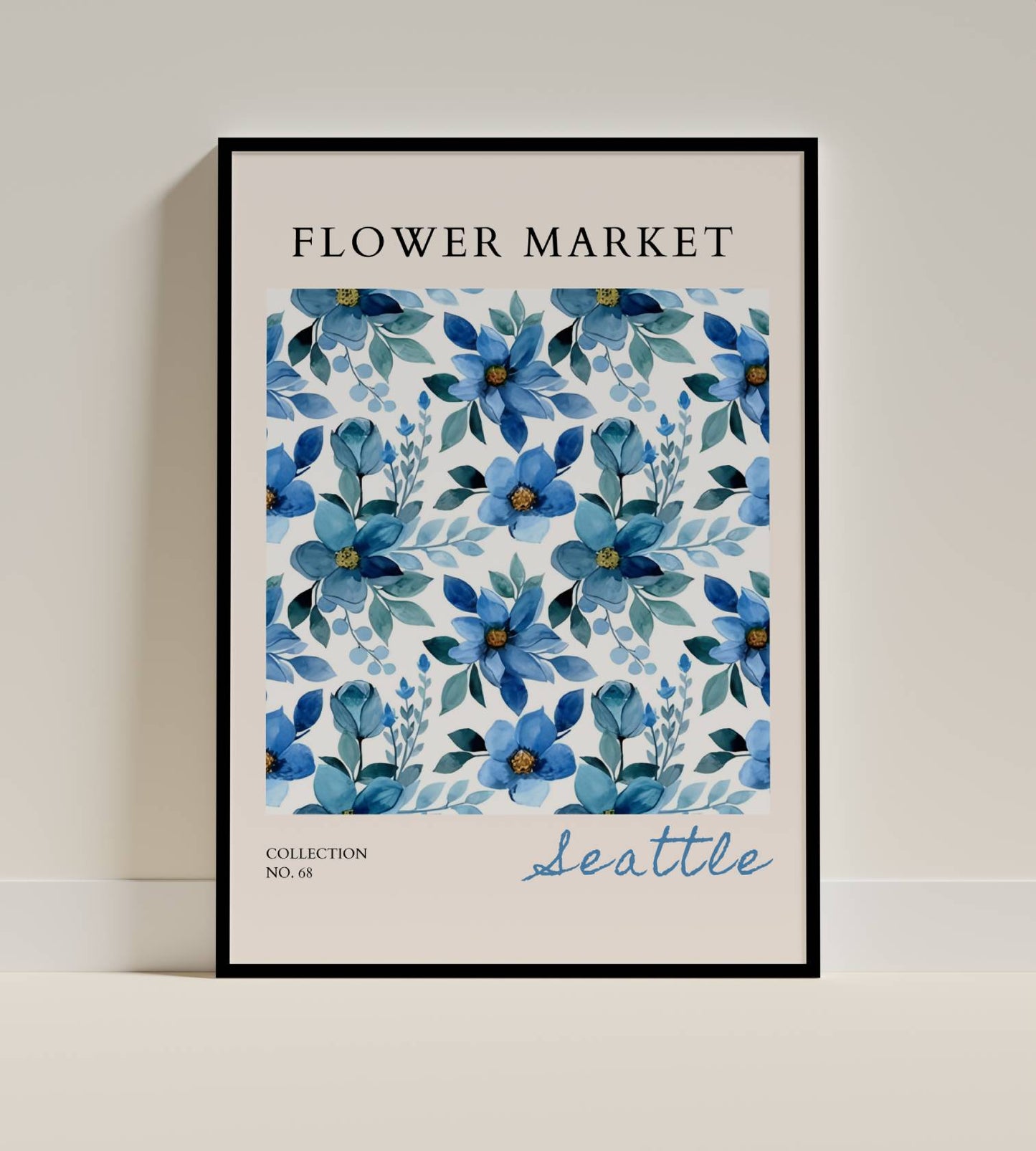 Seattle Flower Market Poster