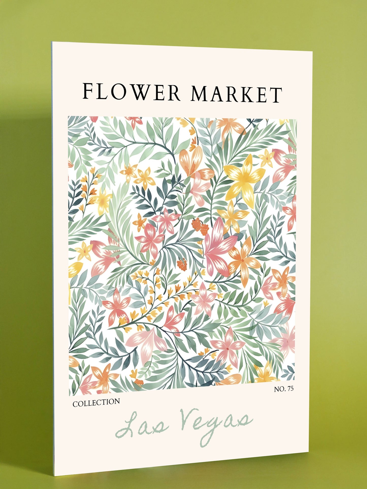 Las Vegas Flower Market Botanical Print