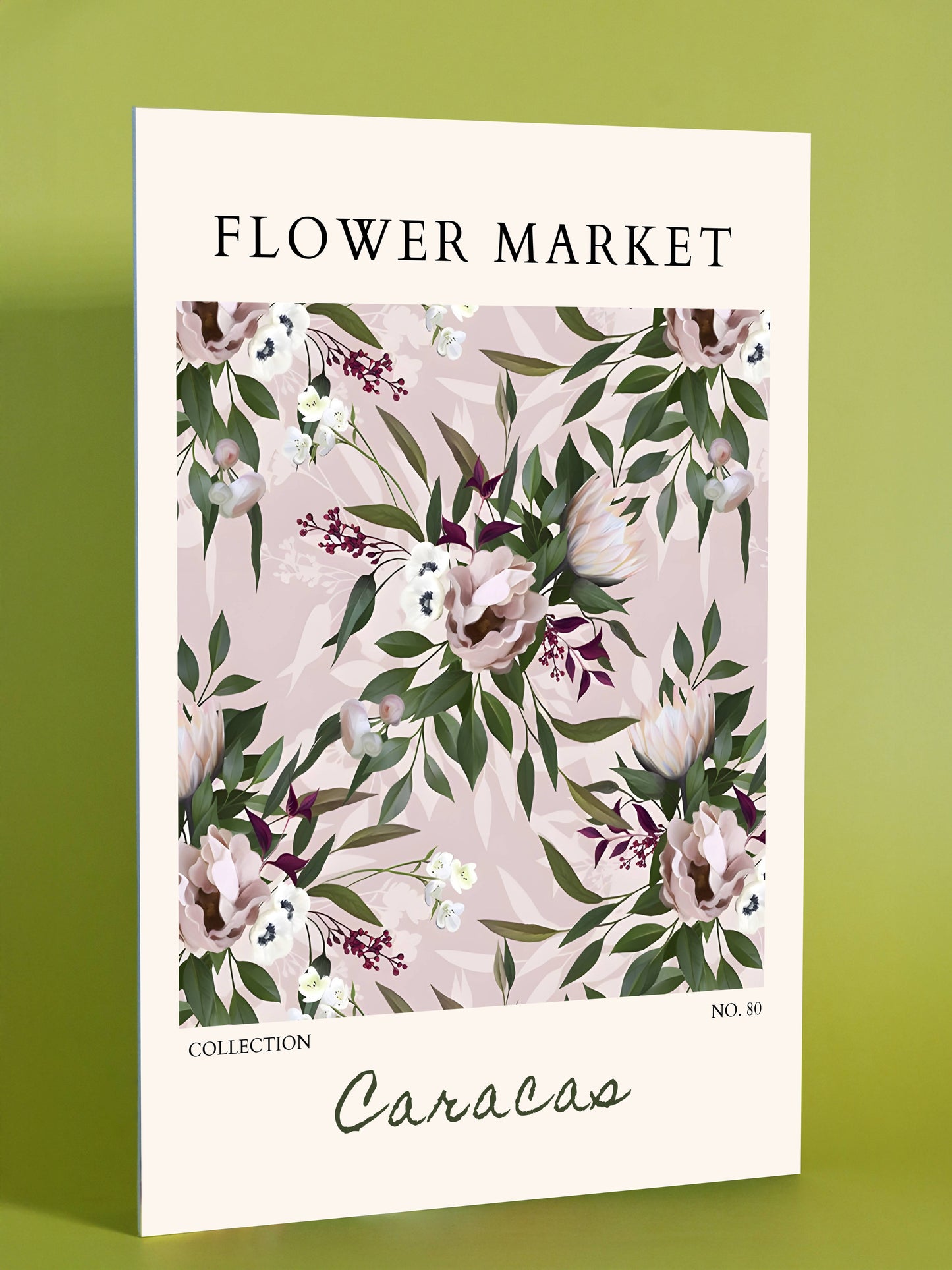 Caracas Flower Market Poster