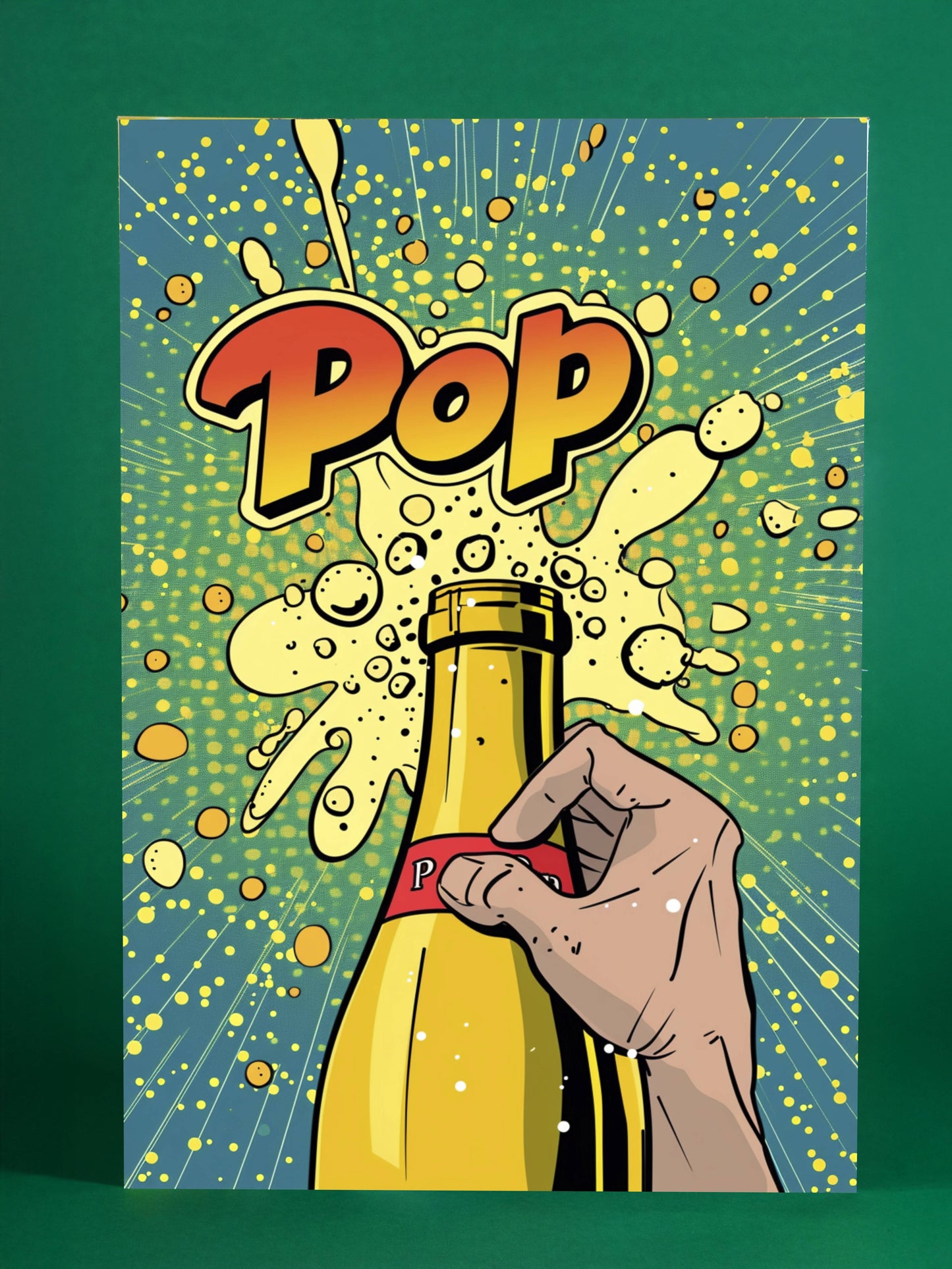 Pop Art Champagne Celebration