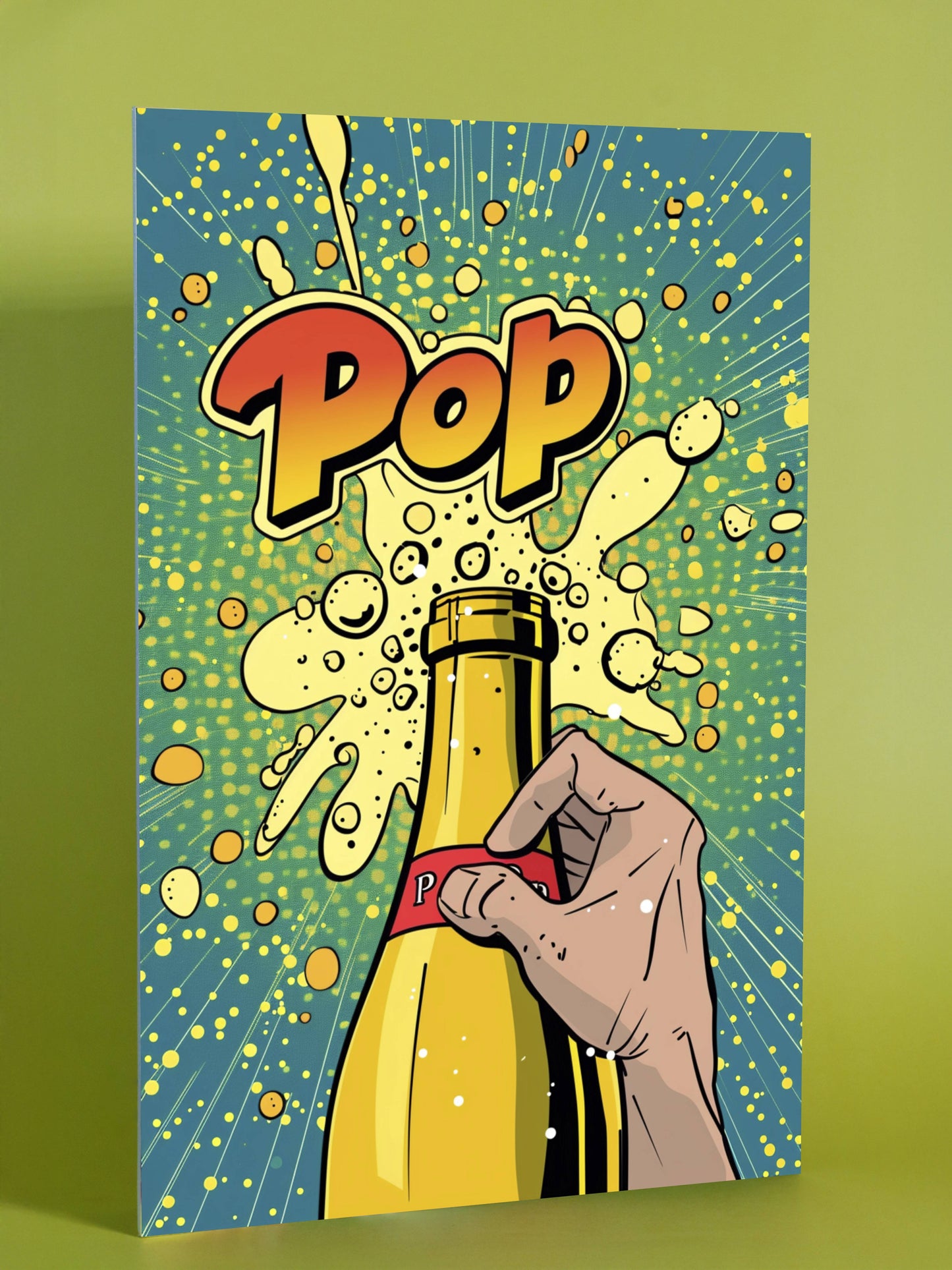Pop Art Champagne Celebration