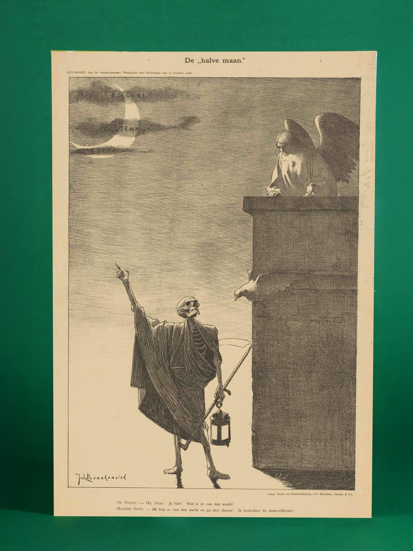 Death and the Angel – Symbolist Vintage Illustration