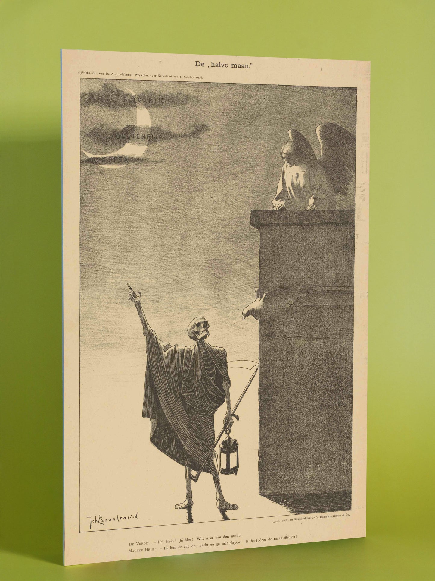 Death and the Angel – Symbolist Vintage Illustration