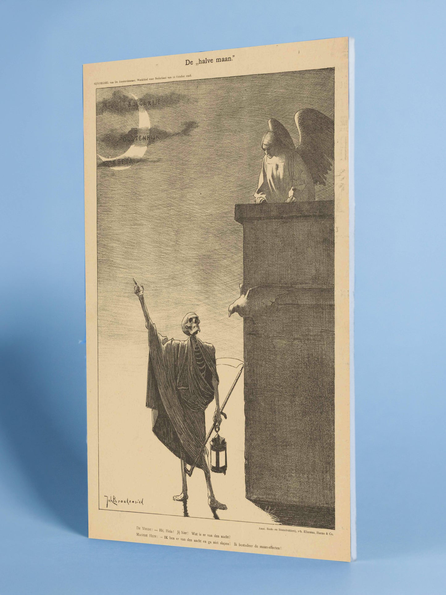 Death and the Angel – Symbolist Vintage Illustration