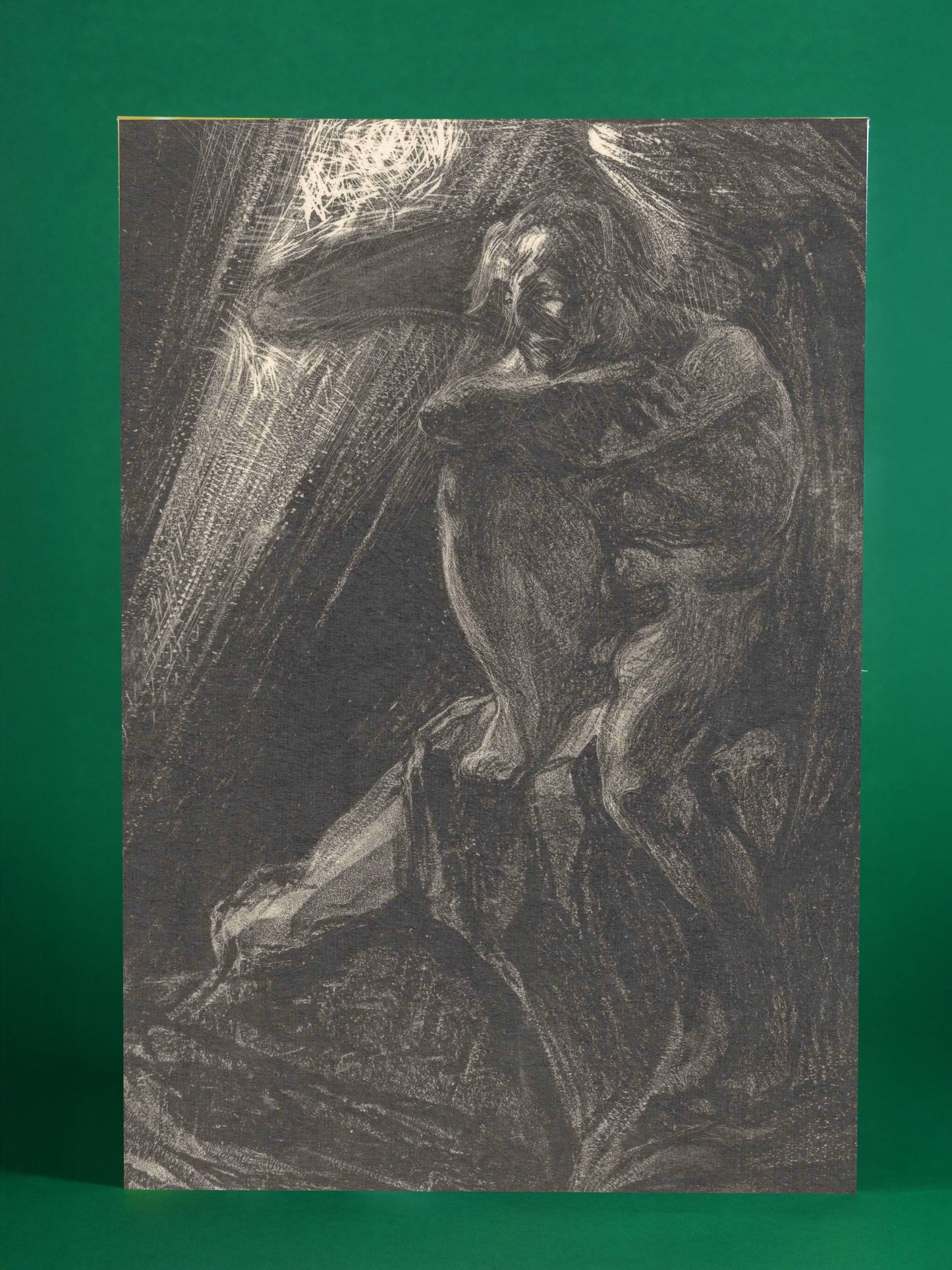 Melancholy Figure in Light Vintage Art