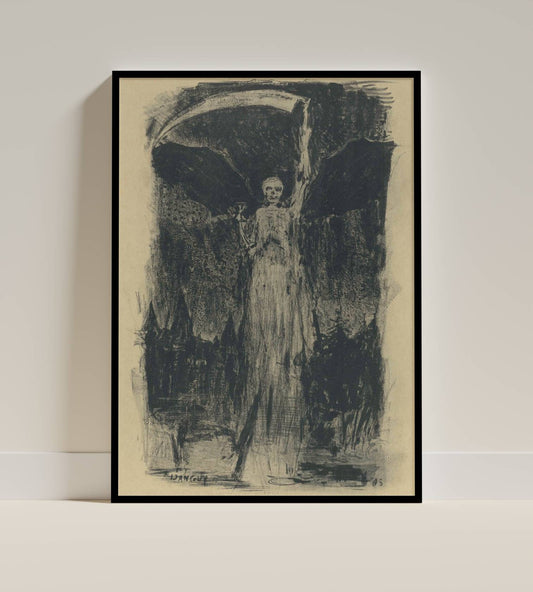 Grim Reaper with Scythe - Gothic Fine Art